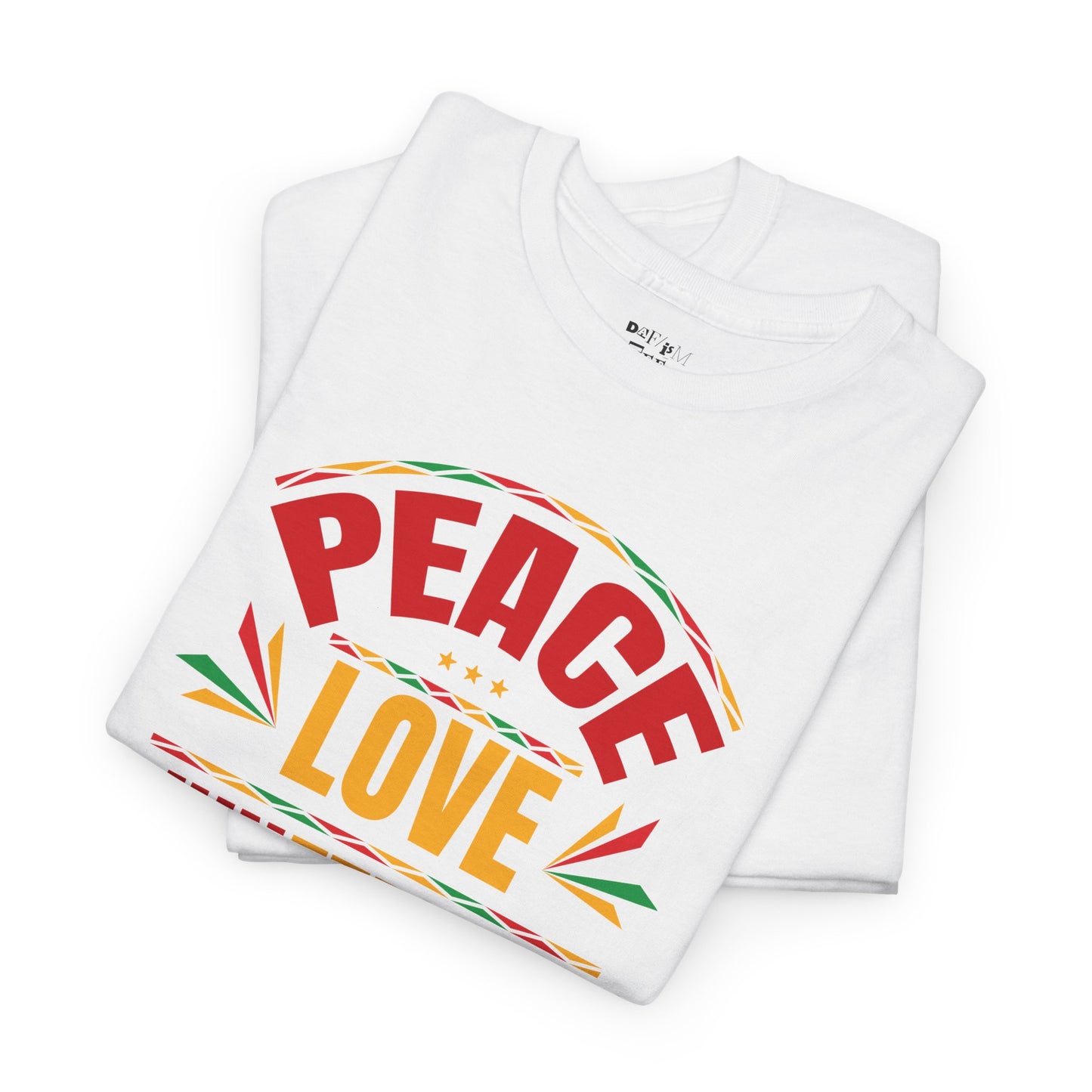 Peace Love Juneteenth Unisex Heavy Cotton Tee