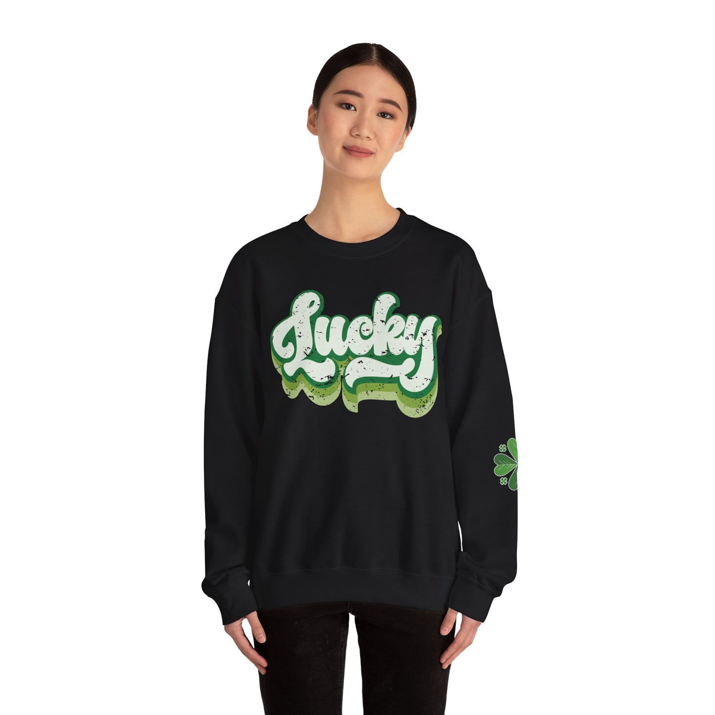 Lucky Shamrock Unisex Heavy Blend Crewneck Sweatshirt