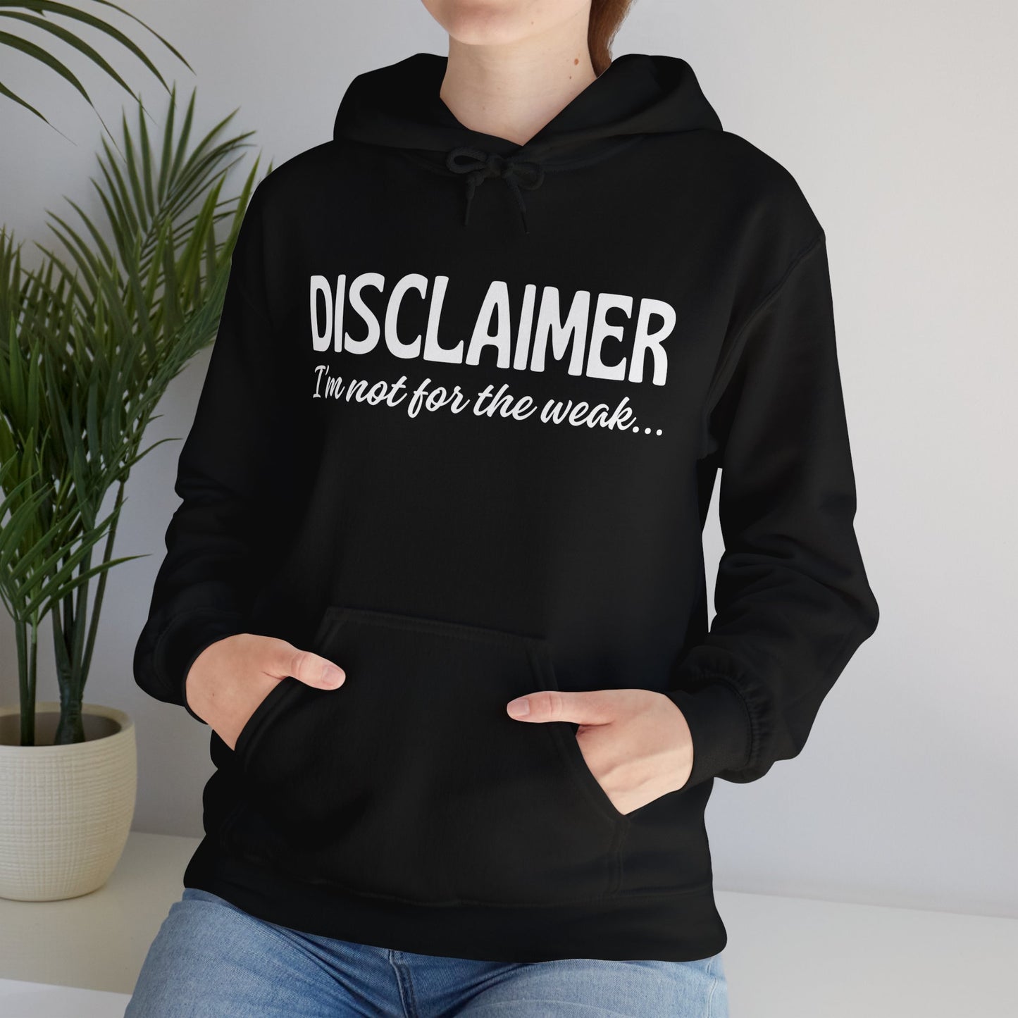 Sarcasm Heavy Blend Hoodie - Disclaimer... Not for the Weak