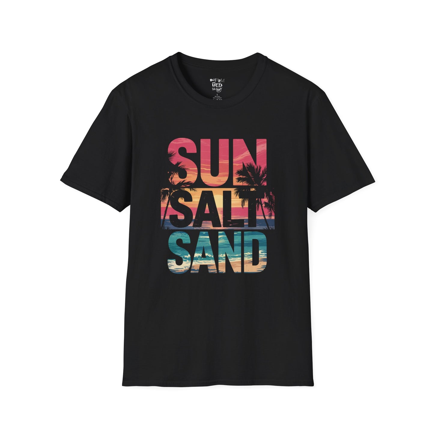 Summer Vibes Unisex T-Shirt, Sun Salt Sand Tee, Beachwear, Vacation Top, Casual Summer Shirt, Gift for Beach Lovers