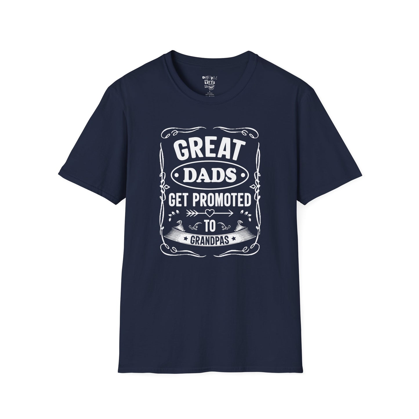 Great Dads Get Promoted to Grandpas T-Shirt | Father's Day Gift, Grandpa Shirt, Unisex Tee, Dad Humor, Family Celebration