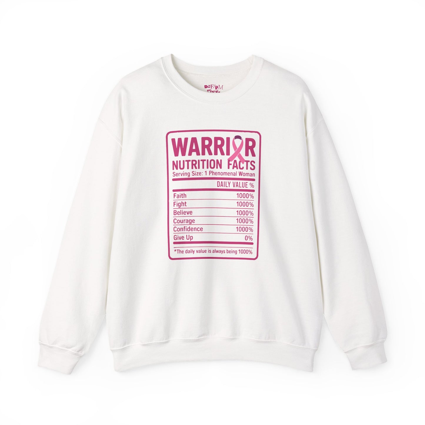 Warrior Nutrition Facts Sweatshirt