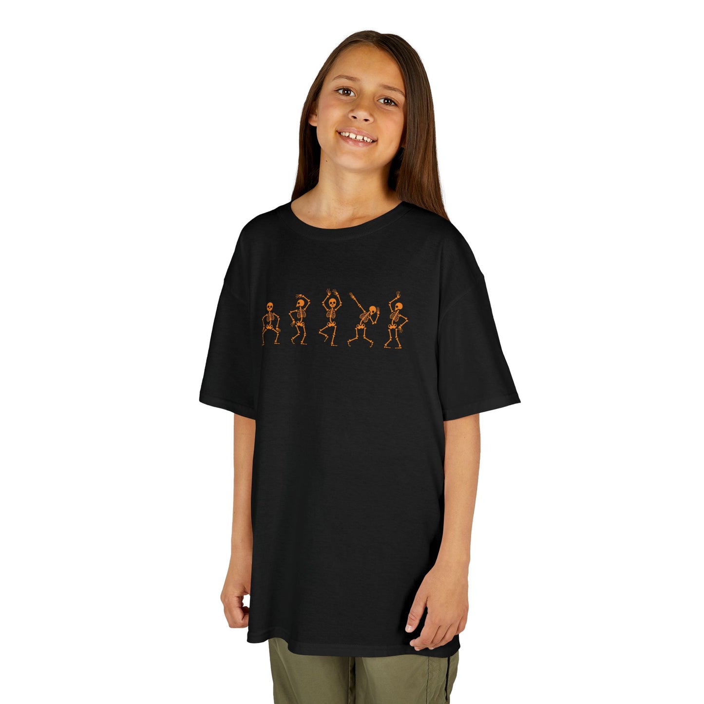 Skeleton Dance Moves Family Halloween Tee - Youth