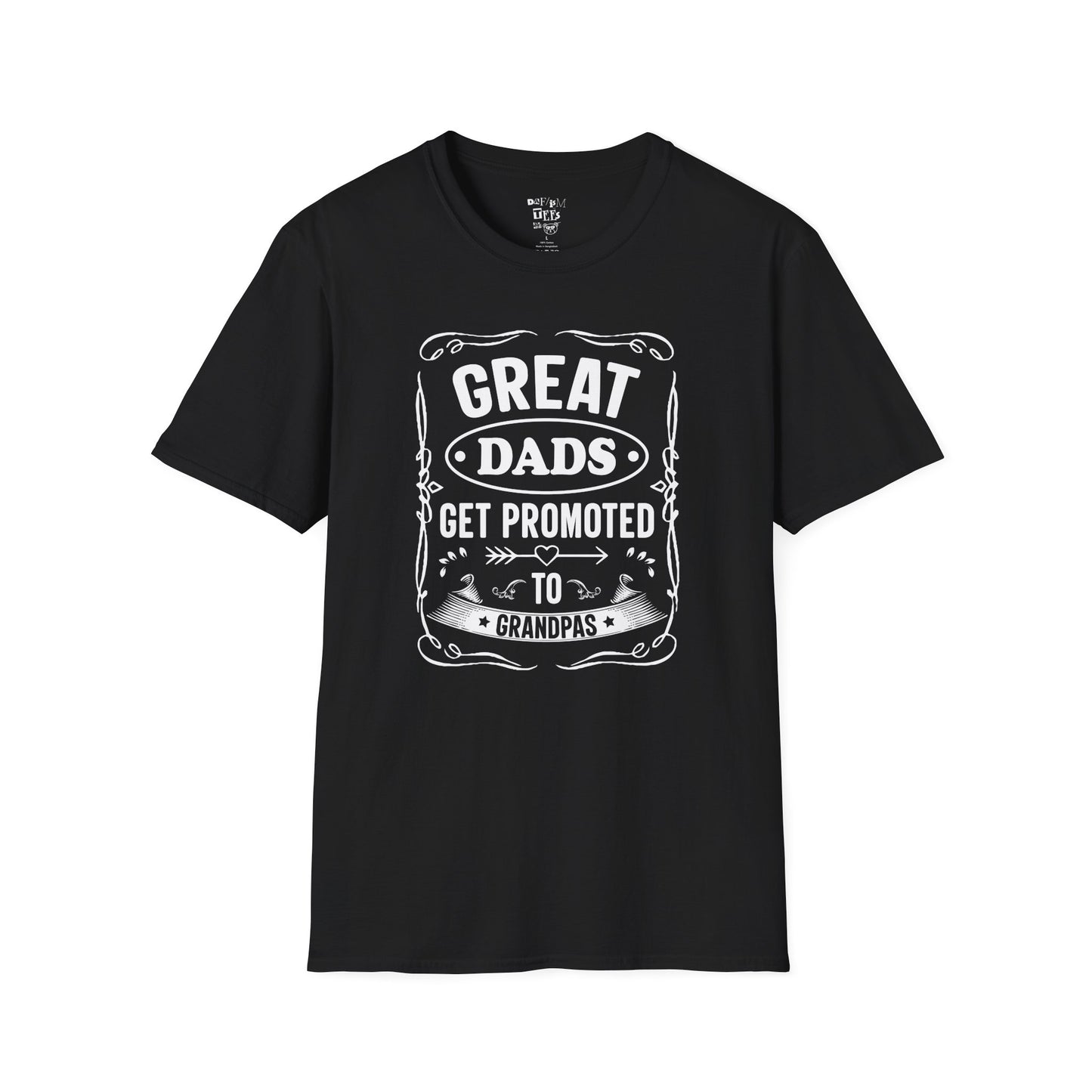 Great Dads Get Promoted to Grandpas T-Shirt | Father's Day Gift, Grandpa Shirt, Unisex Tee, Dad Humor, Family Celebration