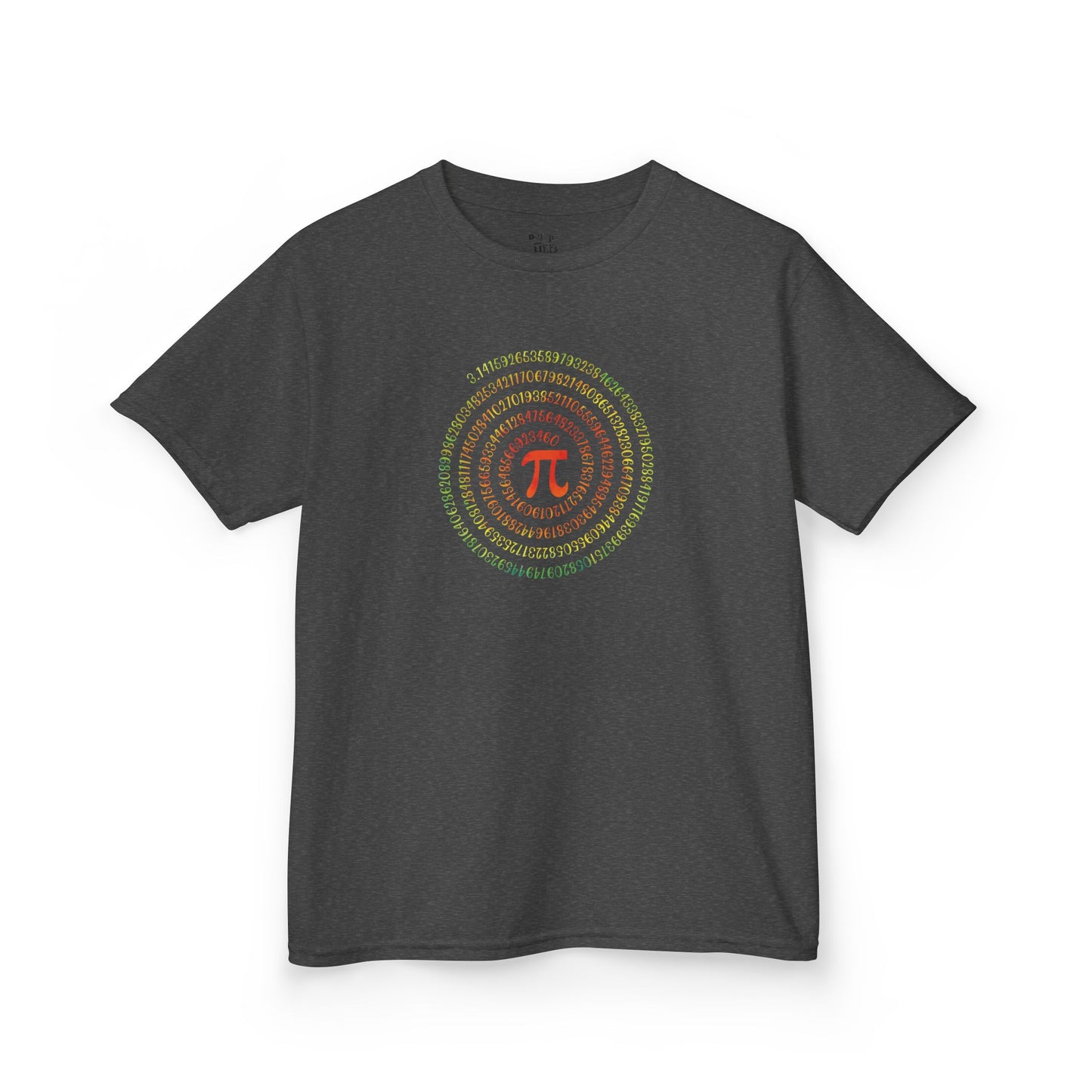 Kids Heavy Cotton™ Tee - Colorful Pi Enthusiast Shirt