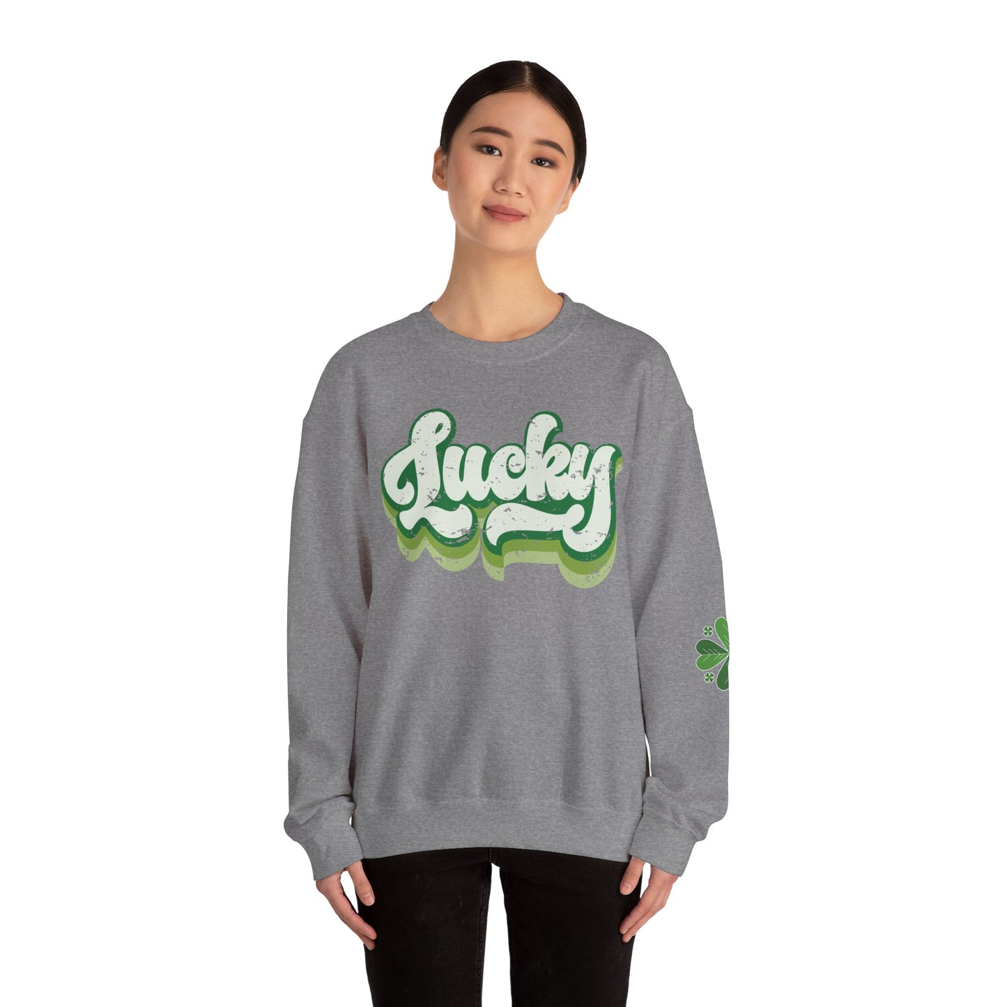 Lucky Shamrock Unisex Heavy Blend Crewneck Sweatshirt