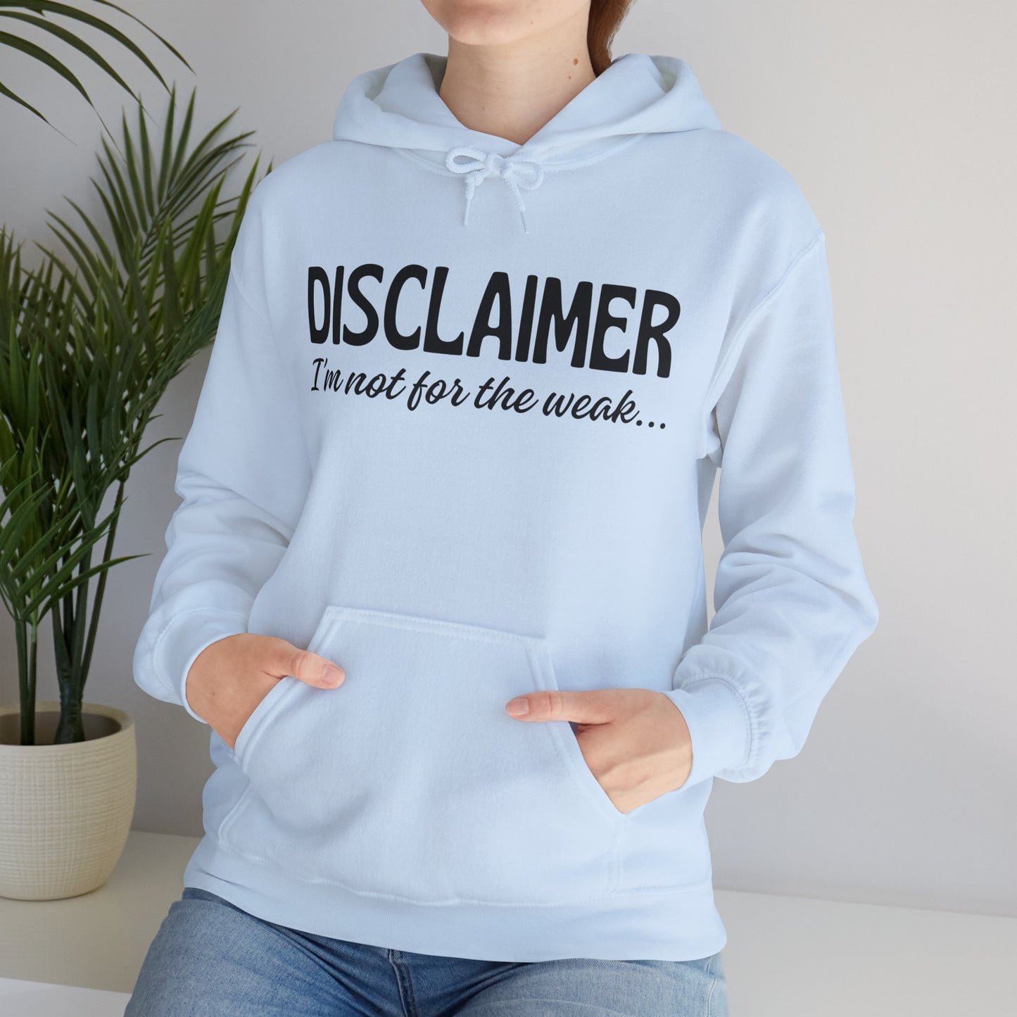 Sarcasm Heavy Blend Hoodie - Disclaimer... Not for the Weak