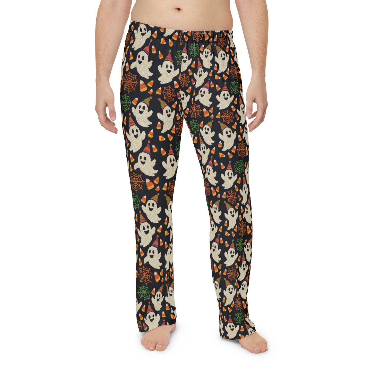 Ghosts and Candy Men's Halloween Pajama Pants