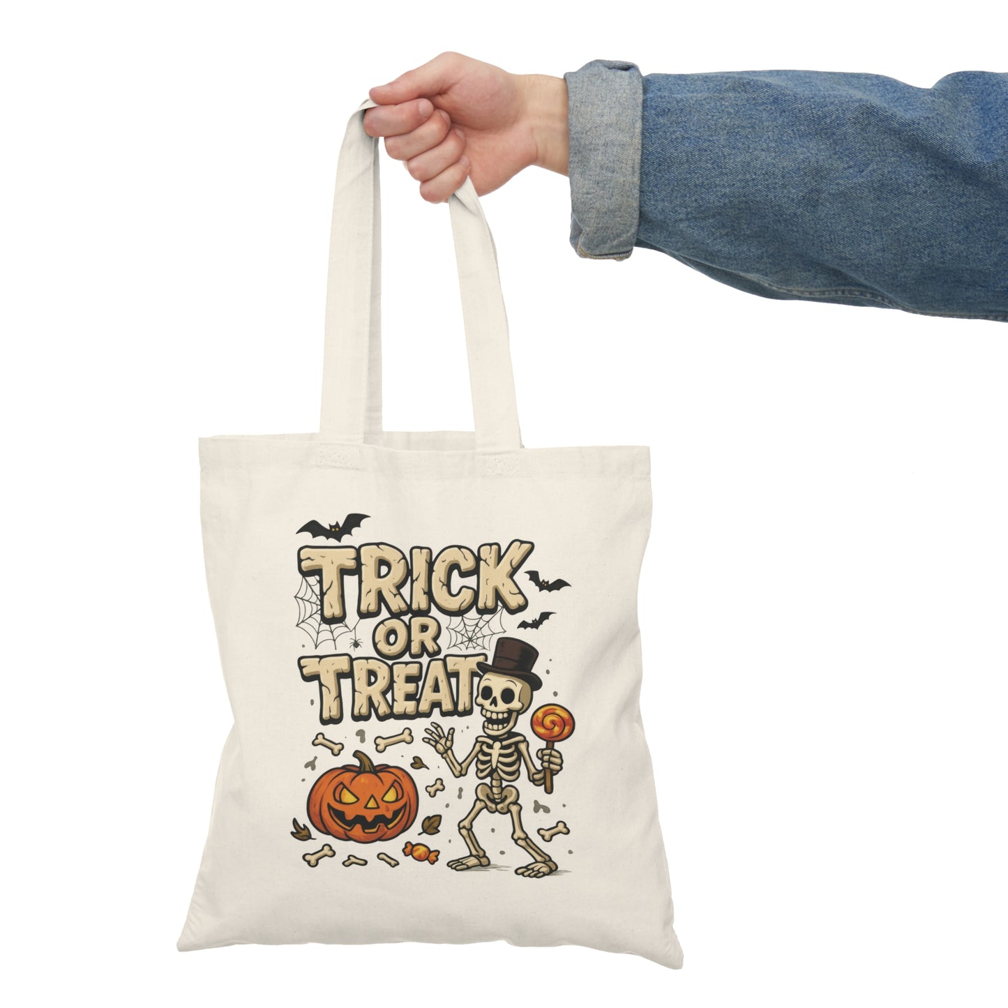 Halloween Trick or Treat Tote Bag | Customizable