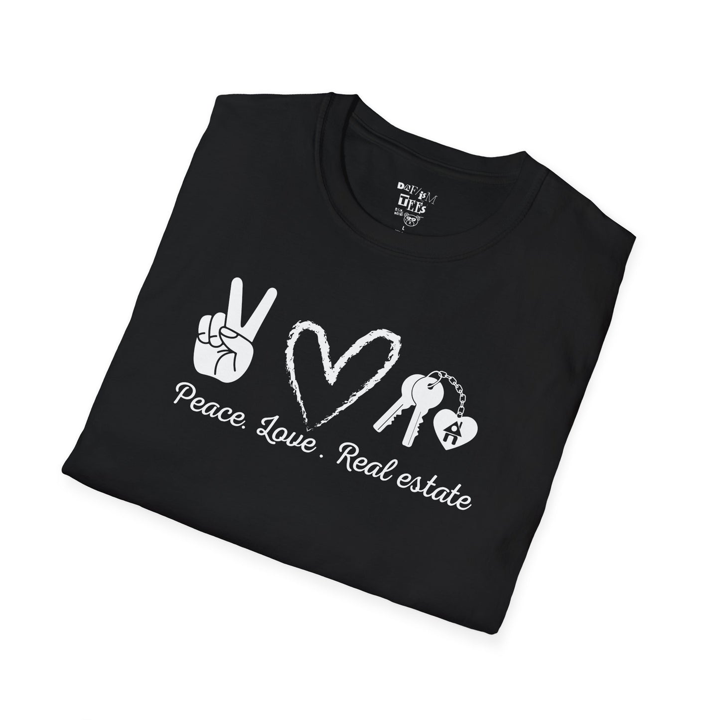 Peace Love Real Estate Unisex T-Shirt