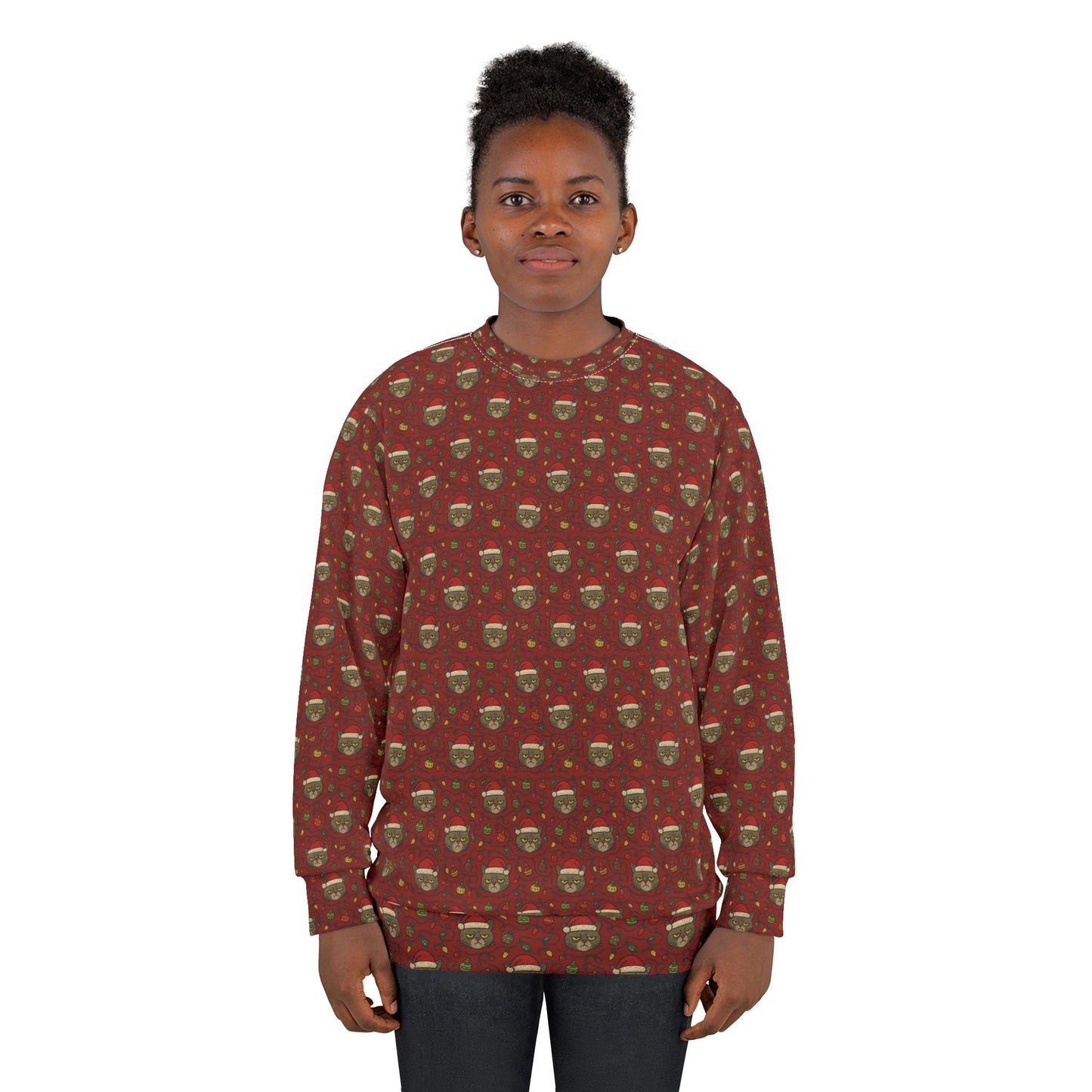 Festive Cat Pajama Top