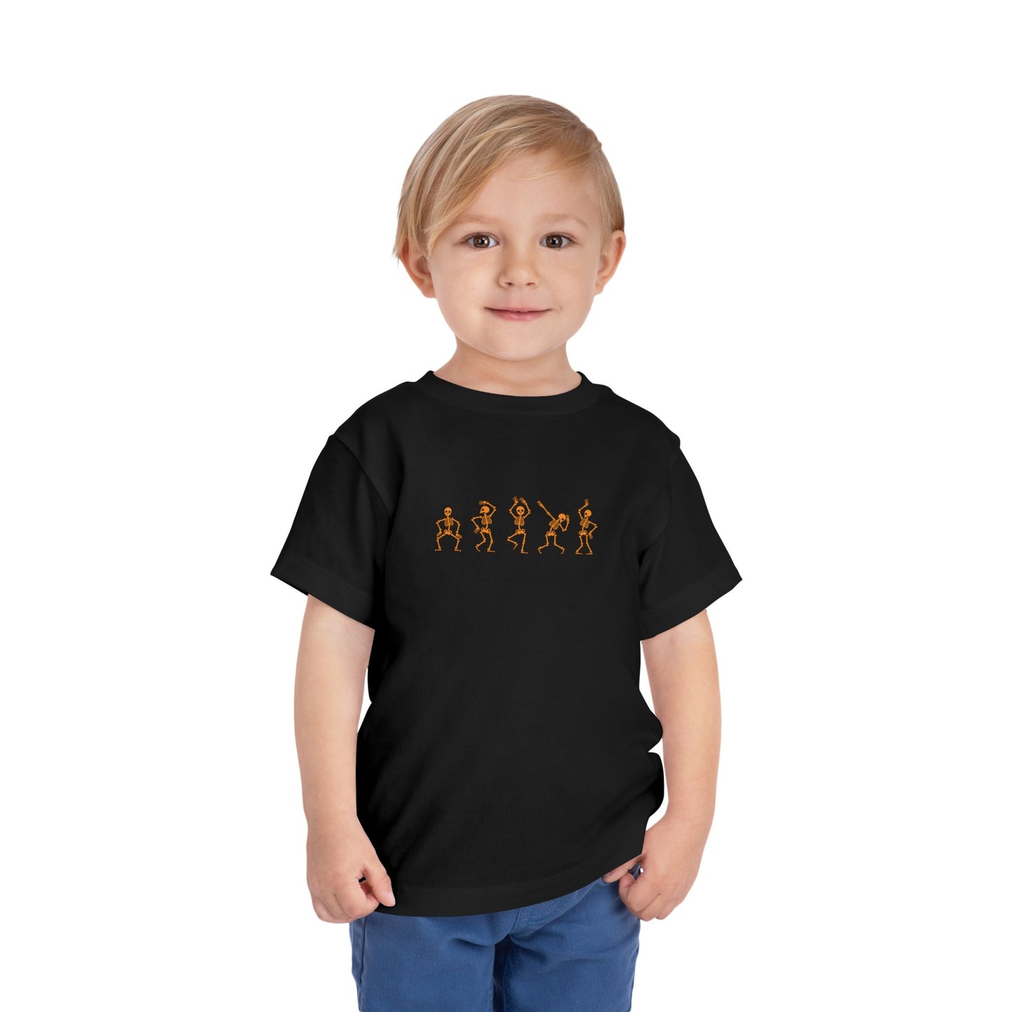 Skeleton Dance Moves Family Halloween Tee - Toddler