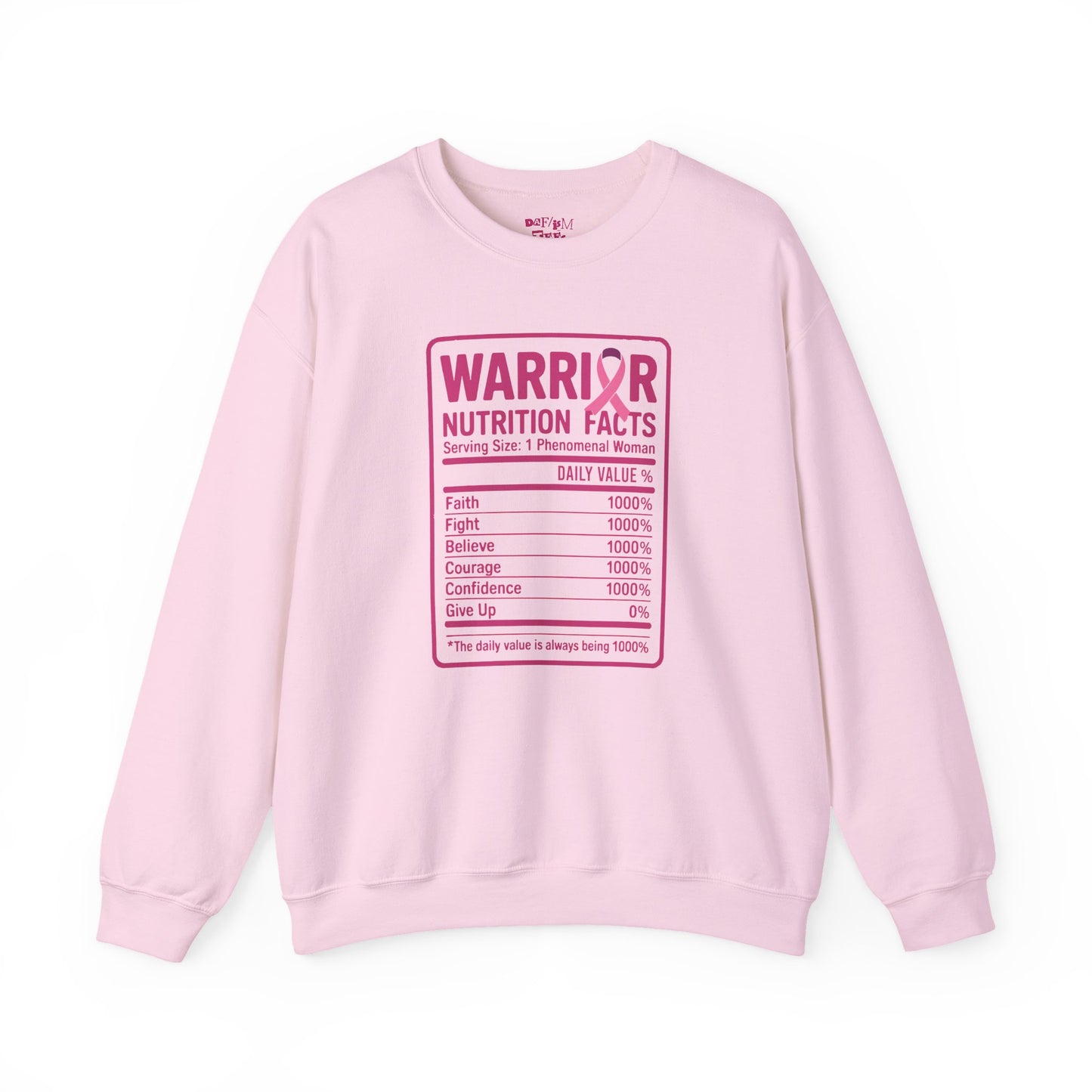 Warrior Nutrition Facts Sweatshirt