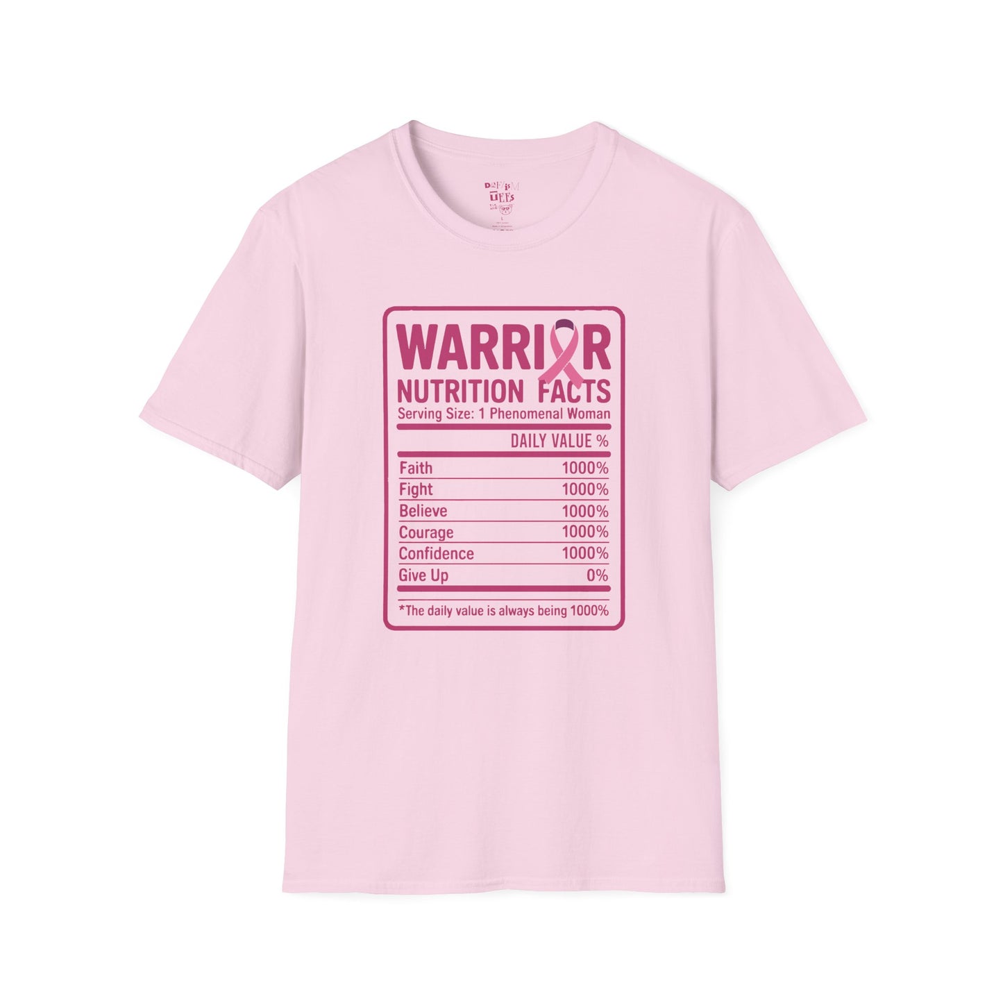 Warrior Nutrition Facts -October Breast Cancer