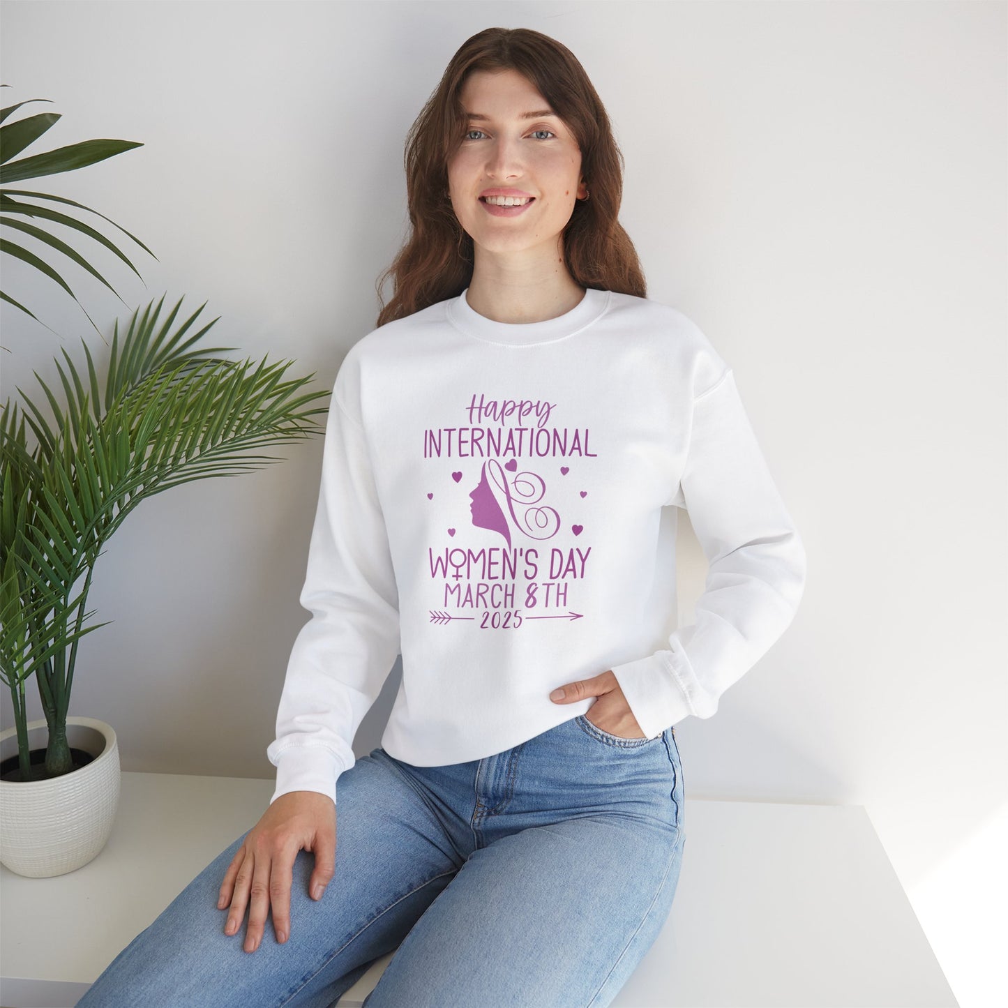 Happy International Women's Day Crewneck Sweatshirt