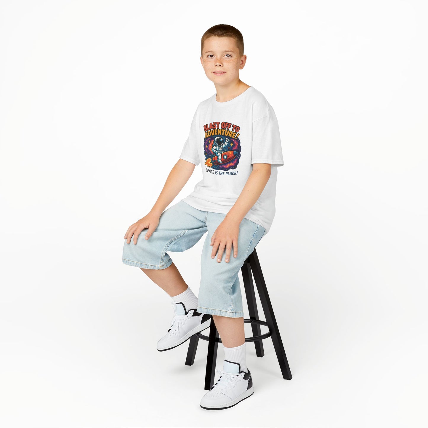 Blast Off Kids Tee - Space Adventure