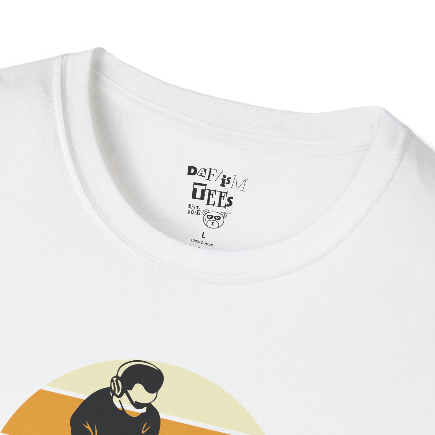 Relax DJ Unisex Softstyle T-Shirt, DJ Gift, Music Lover Tee, Casual Summer Shirt, Relaxation Apparel