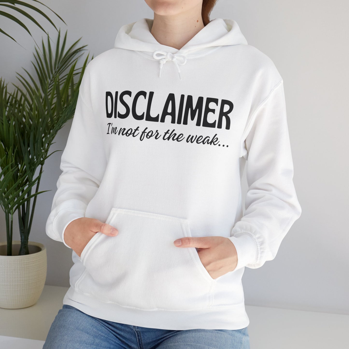 Sarcasm Heavy Blend Hoodie - Disclaimer... Not for the Weak