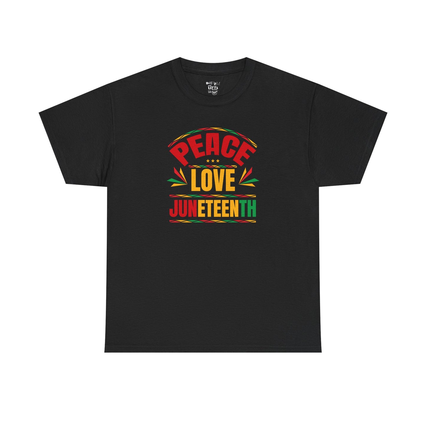 Peace Love Juneteenth Unisex Heavy Cotton Tee