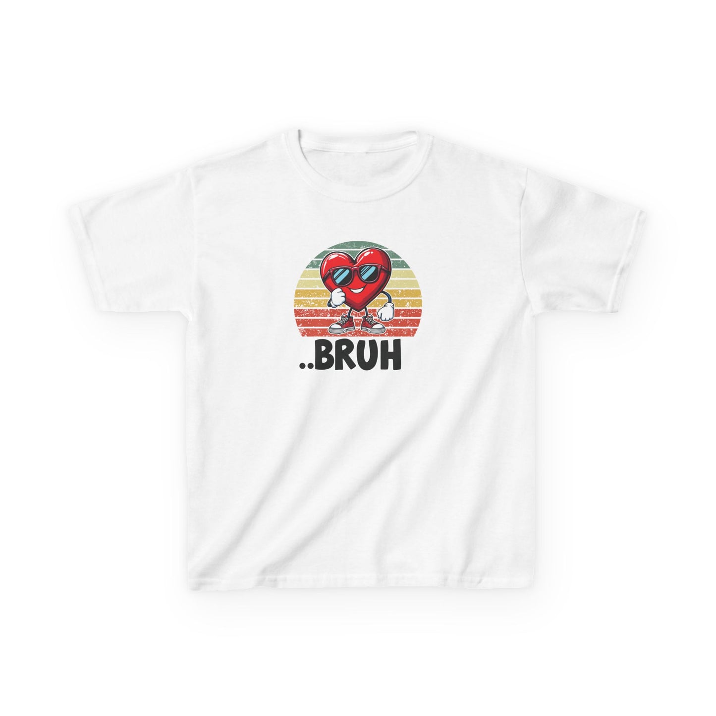 Kids Retro Graphic Tee - Fun 'Bruh' Design for Playful Fashion