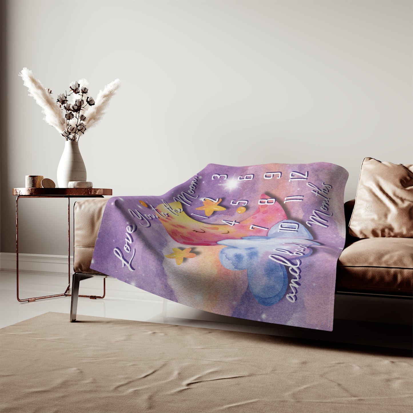 Sweet Dreams Milestone Sweatshirt Blanket