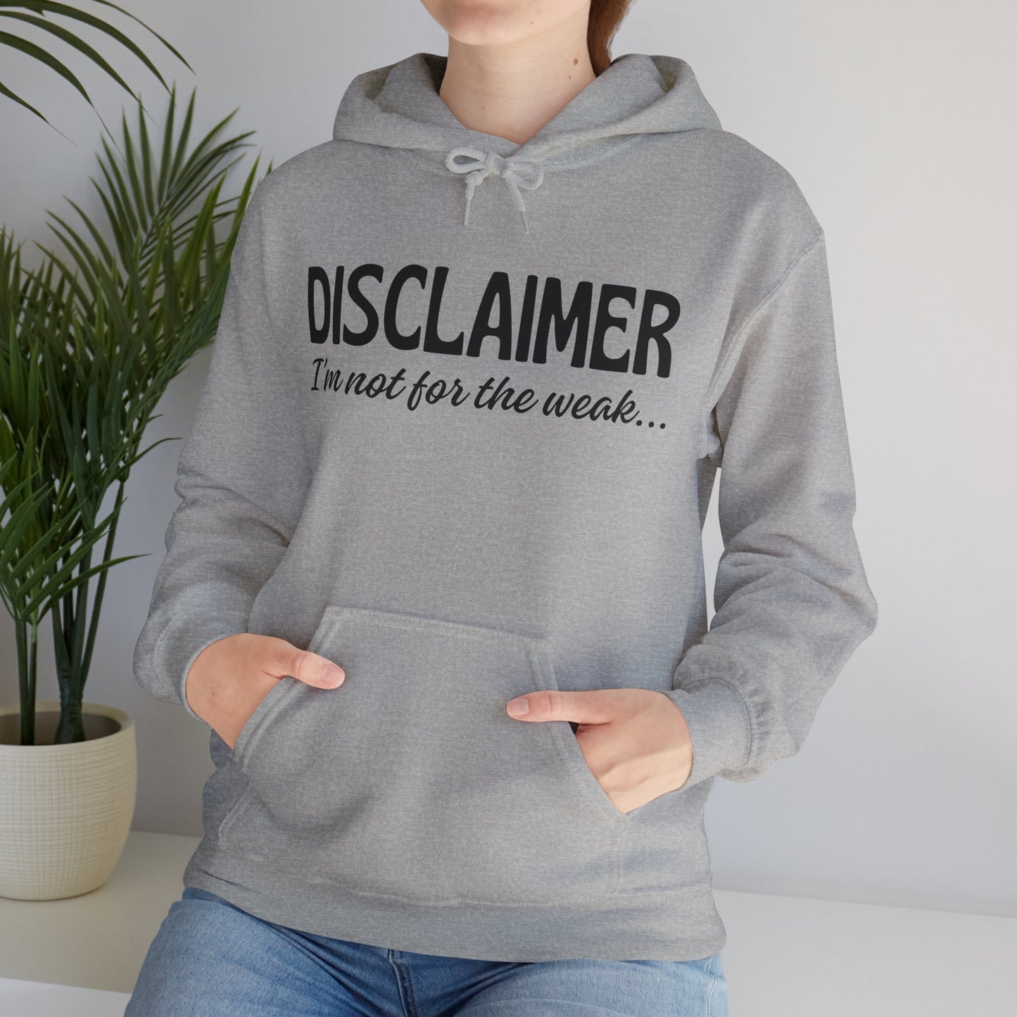 Sarcasm Heavy Blend Hoodie - Disclaimer... Not for the Weak