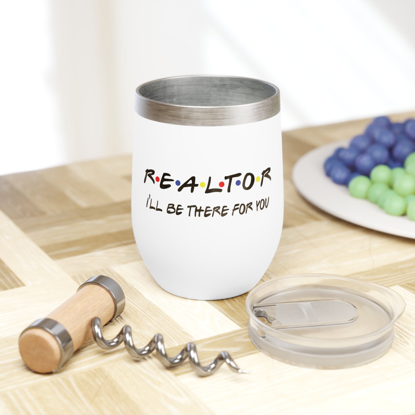 Funny Realtor Wine Tumbler, Chill Wine Cup for Real Estate Agents, Gift for Realtors, Personalized Wine Tumbler, Unique Office Mug