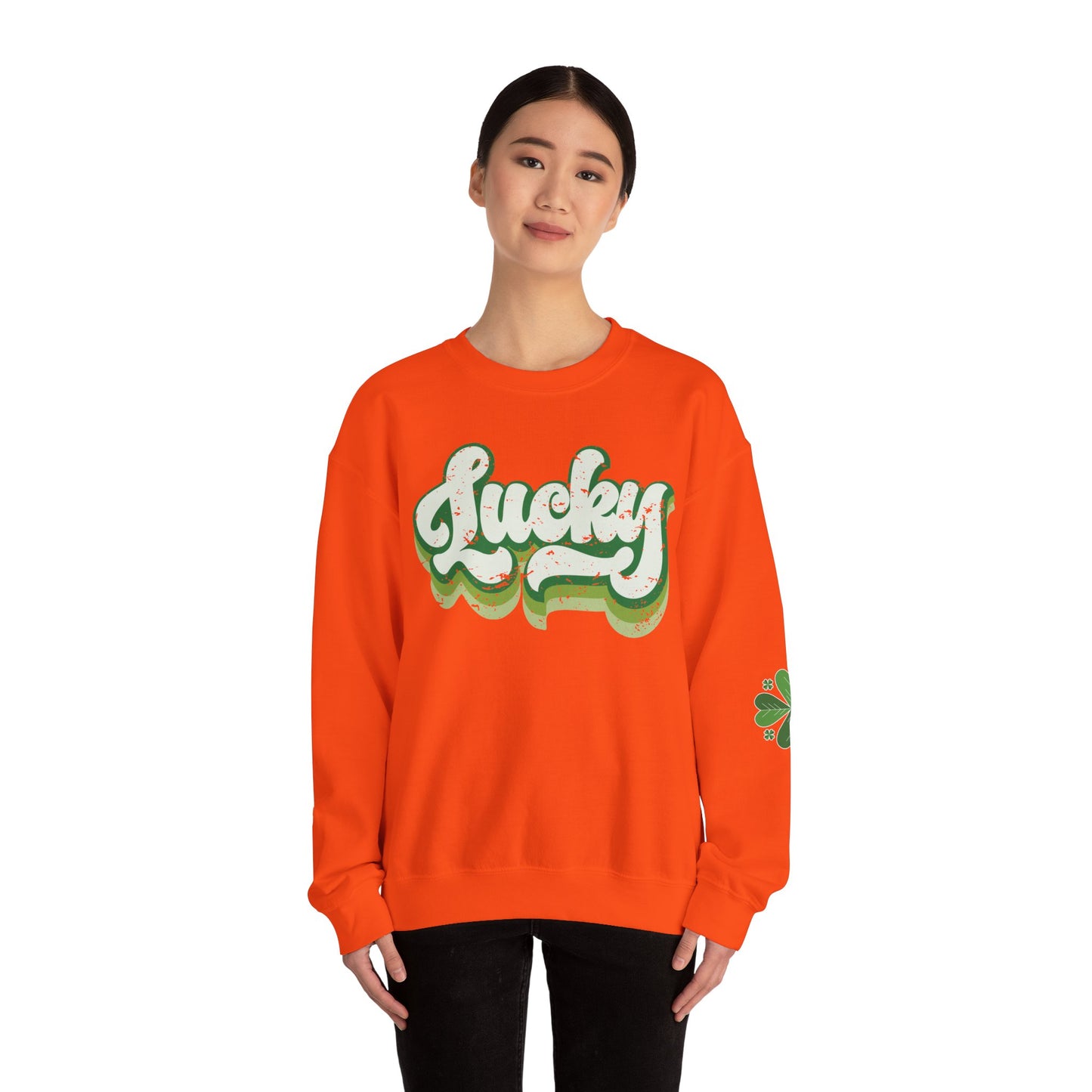 Lucky Shamrock Unisex Heavy Blend Crewneck Sweatshirt