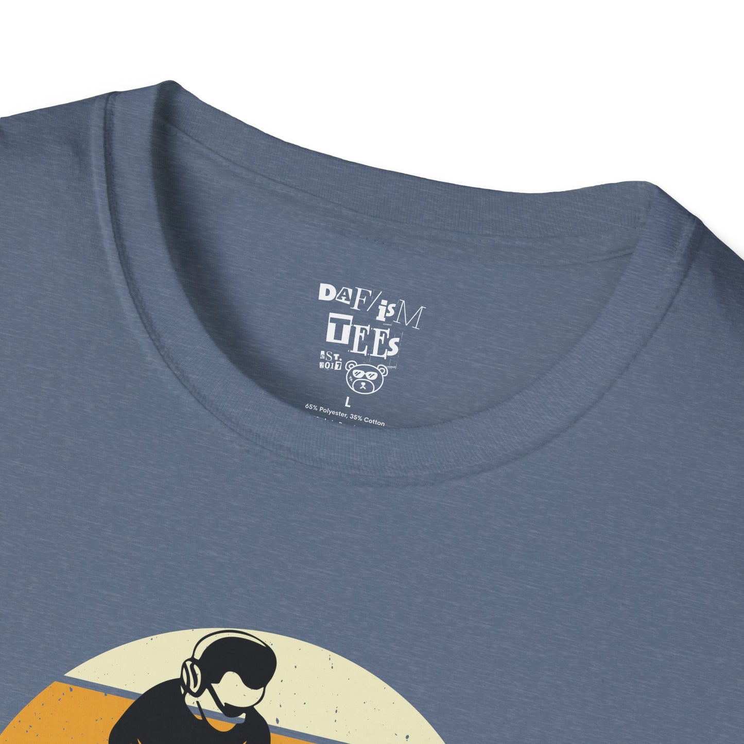 Relax DJ Unisex Softstyle T-Shirt, DJ Gift, Music Lover Tee, Casual Summer Shirt, Relaxation Apparel