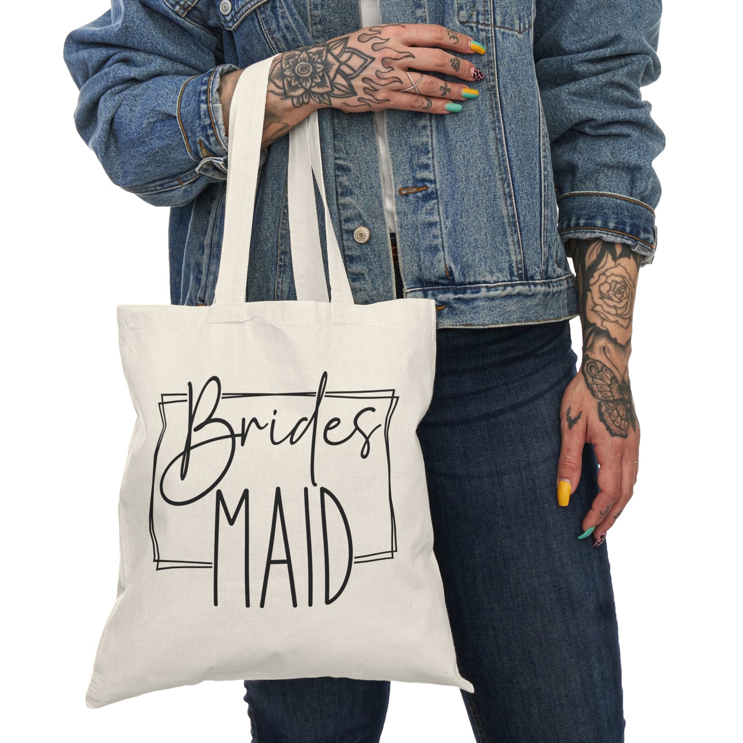 Customizable Wedding Tote Bag for Bridesmaid