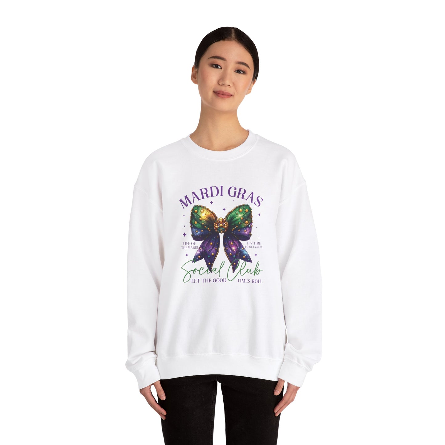 Mardi Gras Martini Club Sweatshirt