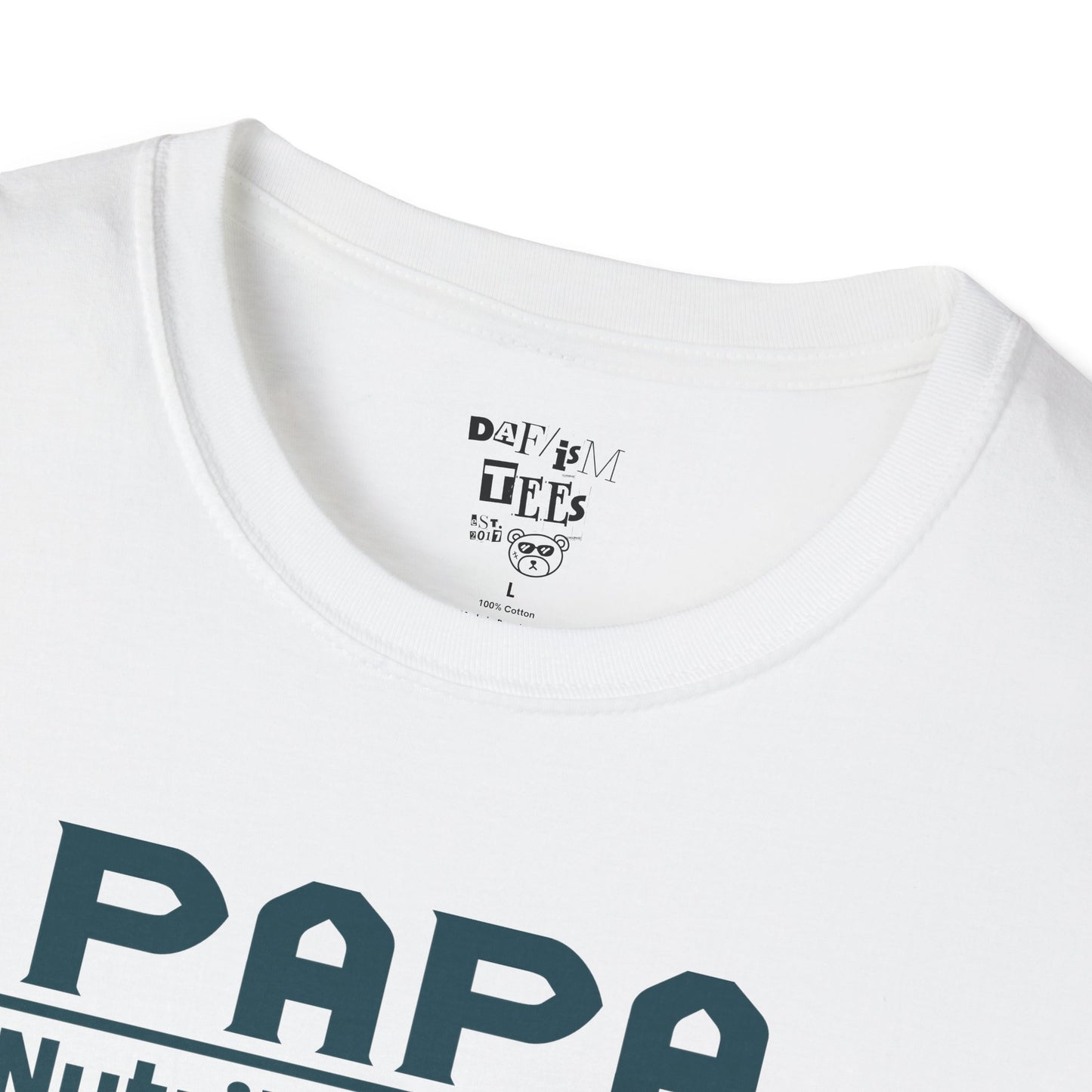 Papa Nutrition Facts T-Shirt, Gift for Dad, Father's Day Shirt, Men's Casual Tee, Family Reunion Apparel, Funny Dad Shirt