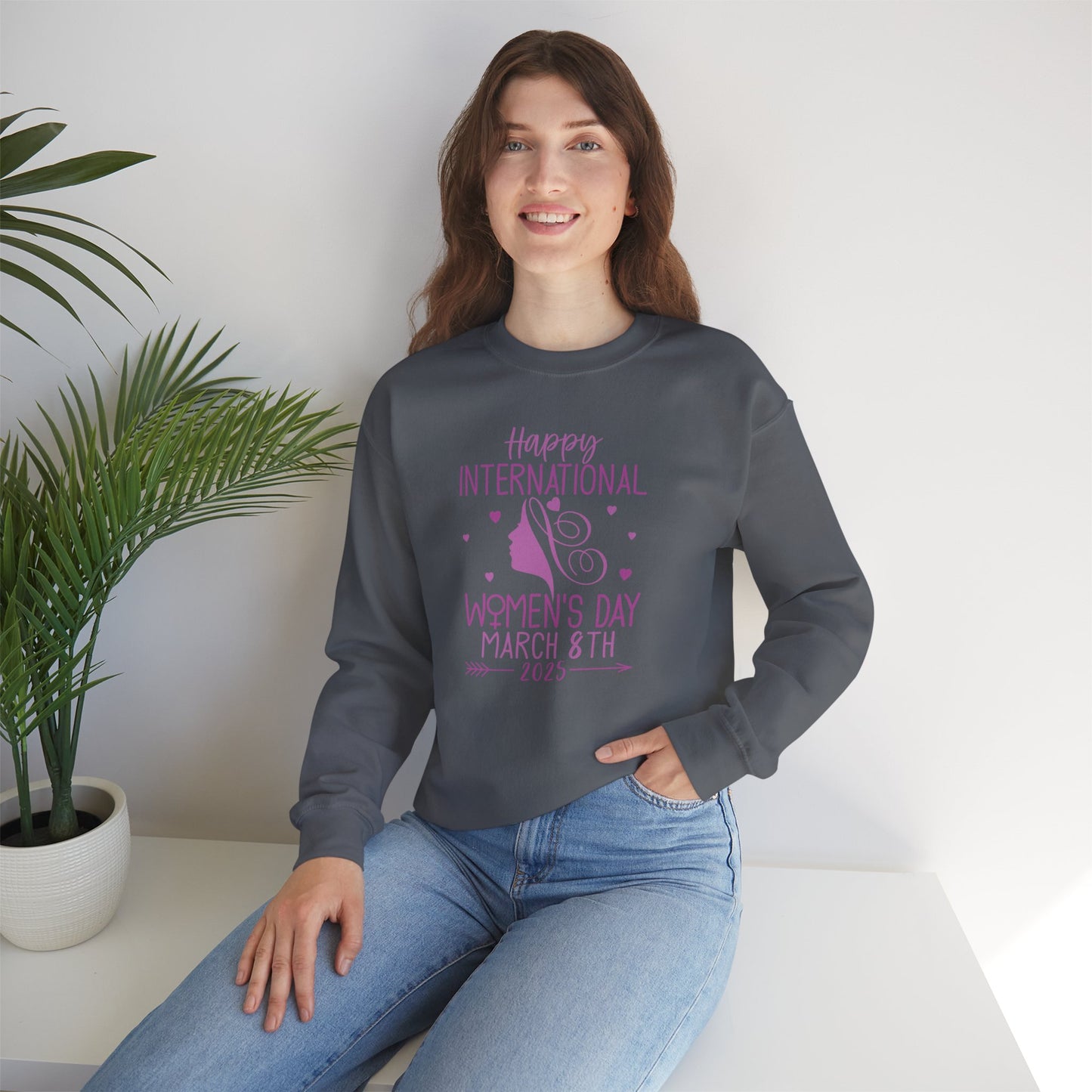 Happy International Women's Day Crewneck Sweatshirt