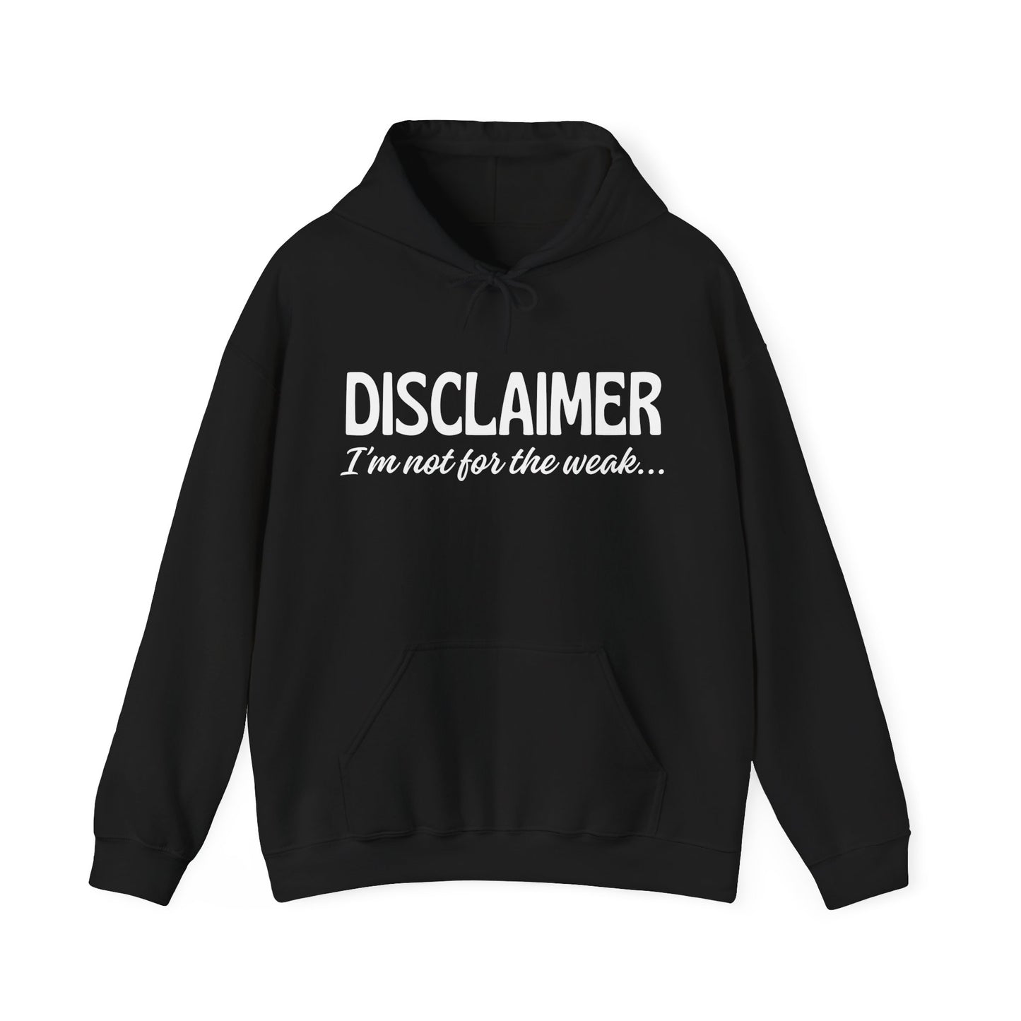 Sarcasm Heavy Blend Hoodie - Disclaimer... Not for the Weak