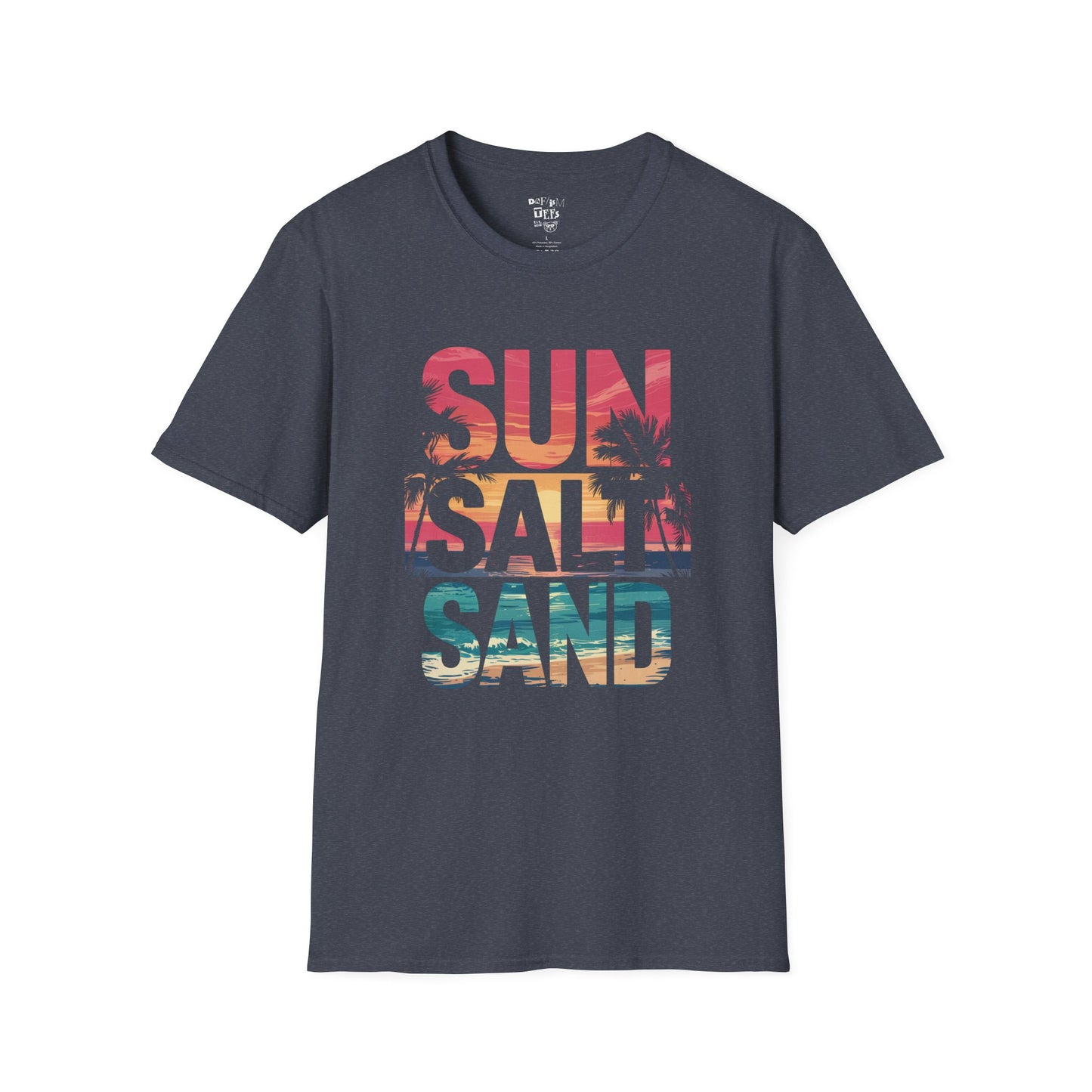 Summer Vibes Unisex T-Shirt, Sun Salt Sand Tee, Beachwear, Vacation Top, Casual Summer Shirt, Gift for Beach Lovers