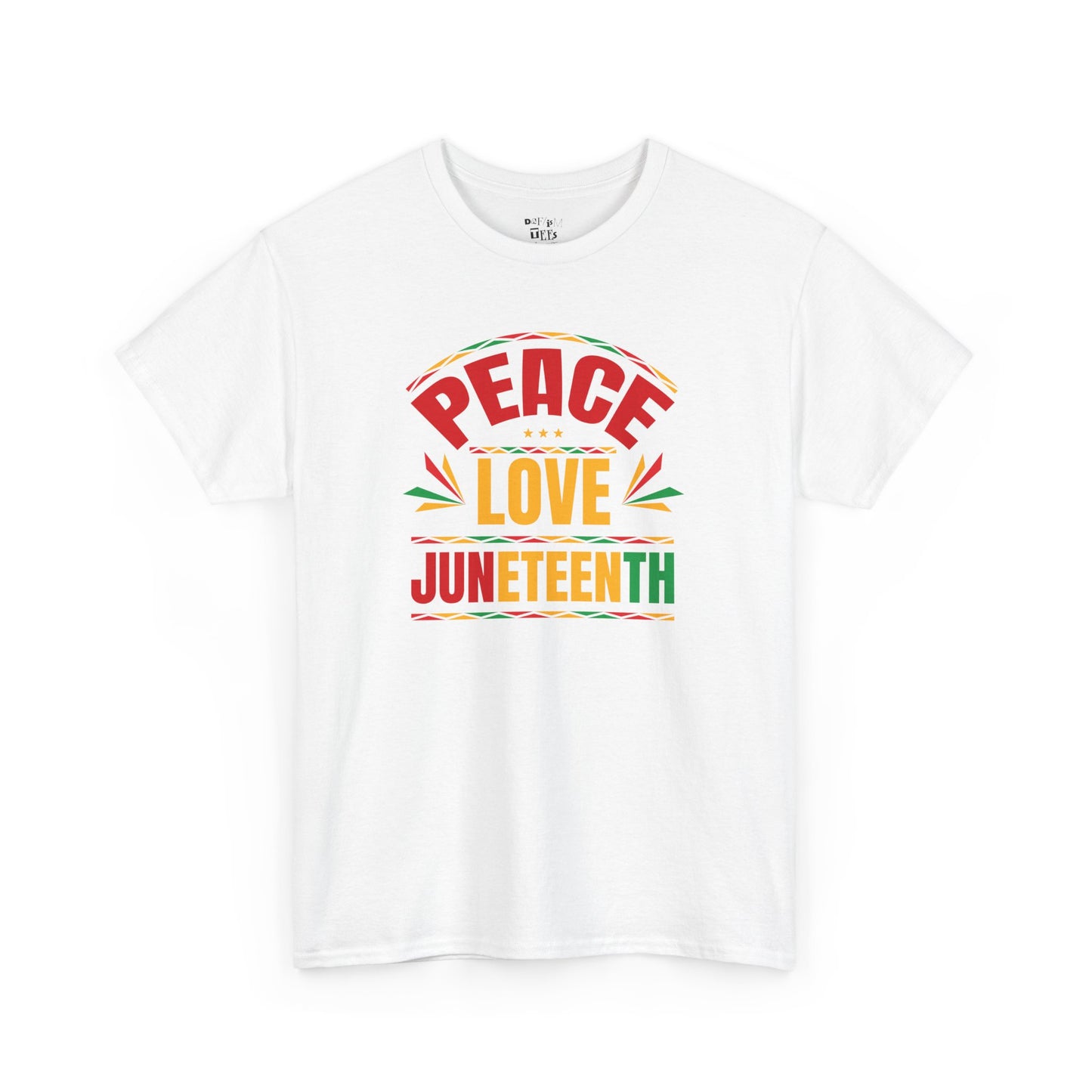 Peace Love Juneteenth Unisex Heavy Cotton Tee