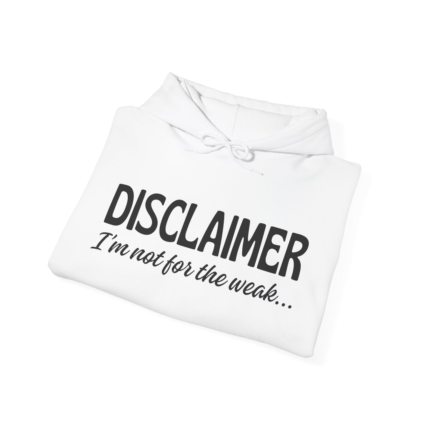 Sarcasm Heavy Blend Hoodie - Disclaimer... Not for the Weak