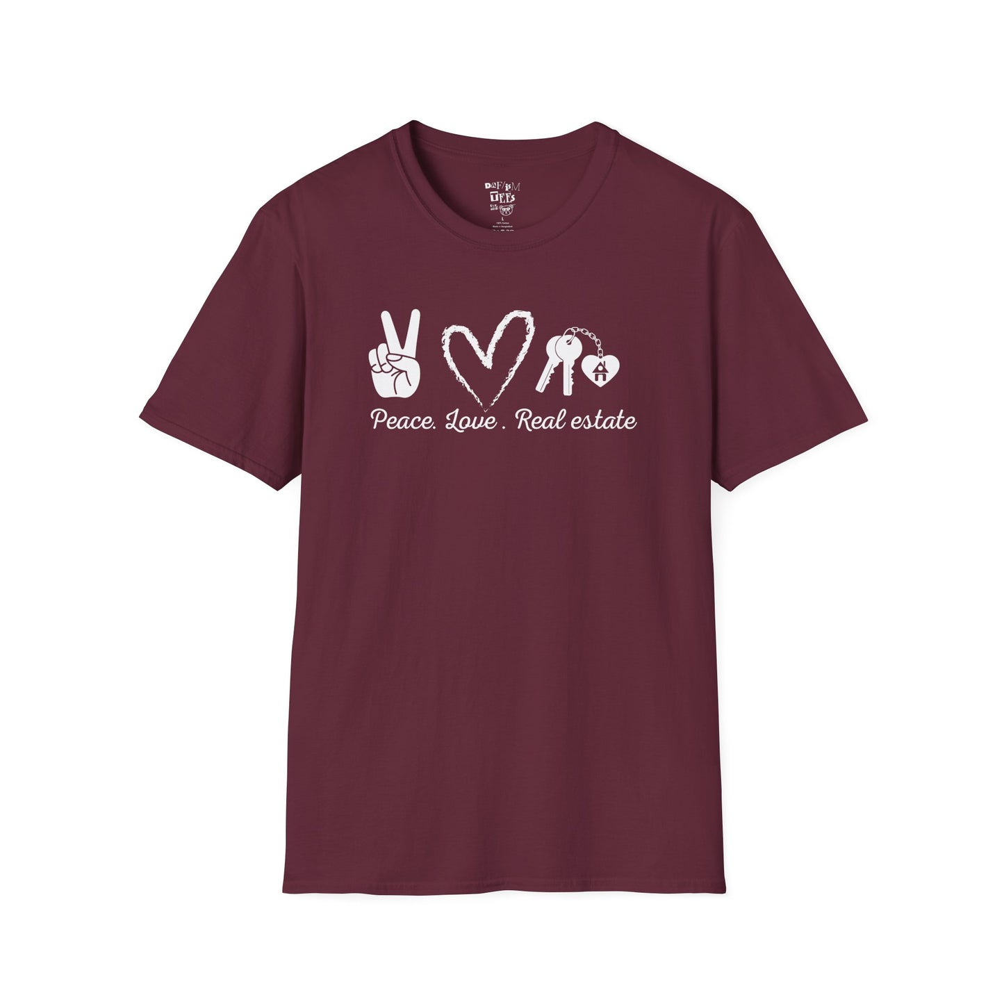 Peace Love Real Estate Unisex T-Shirt