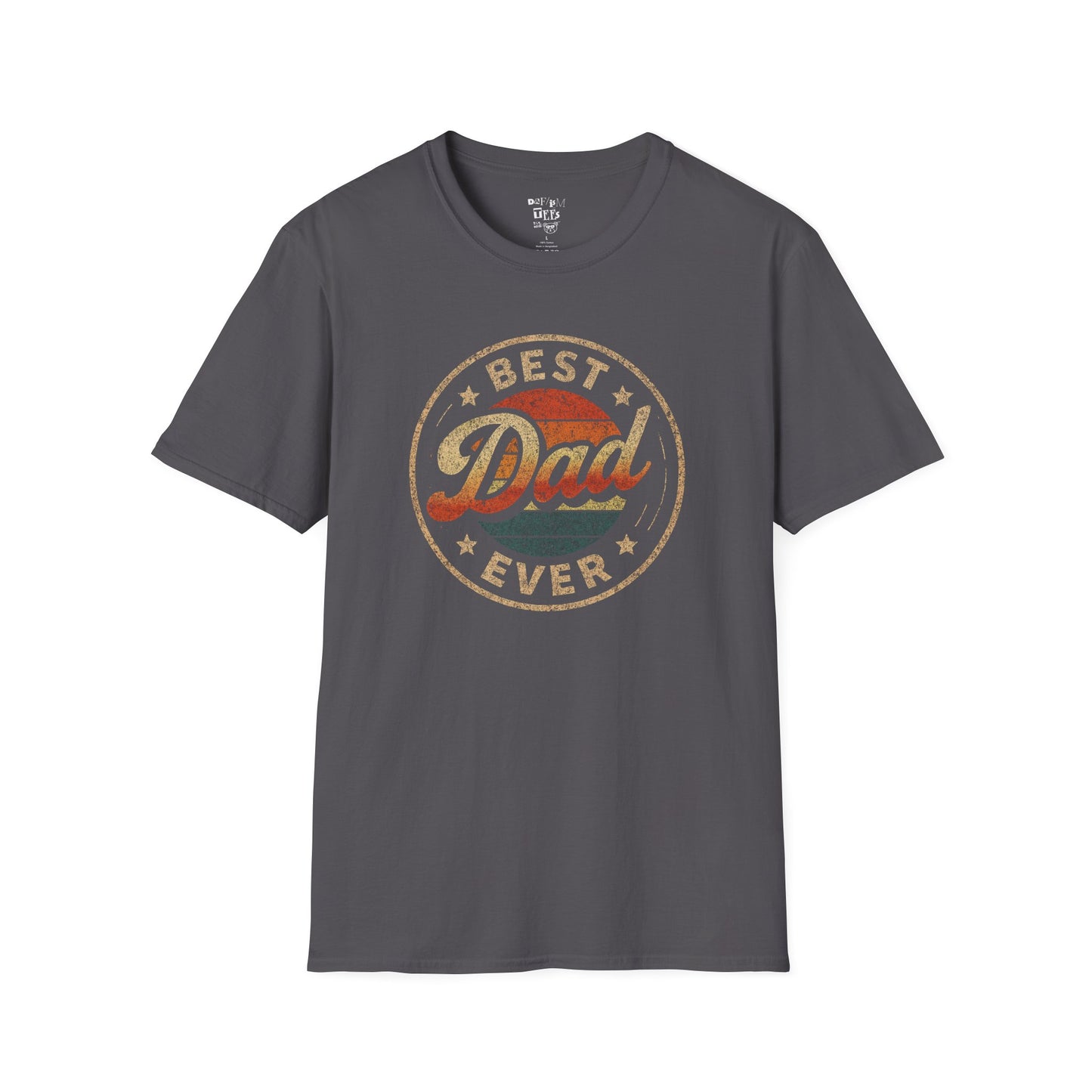 Best Dad Ever Unisex Softstyle T-Shirt, Father's Day Gift, Casual Wear, Dad Apparel, Family Reunion Tee