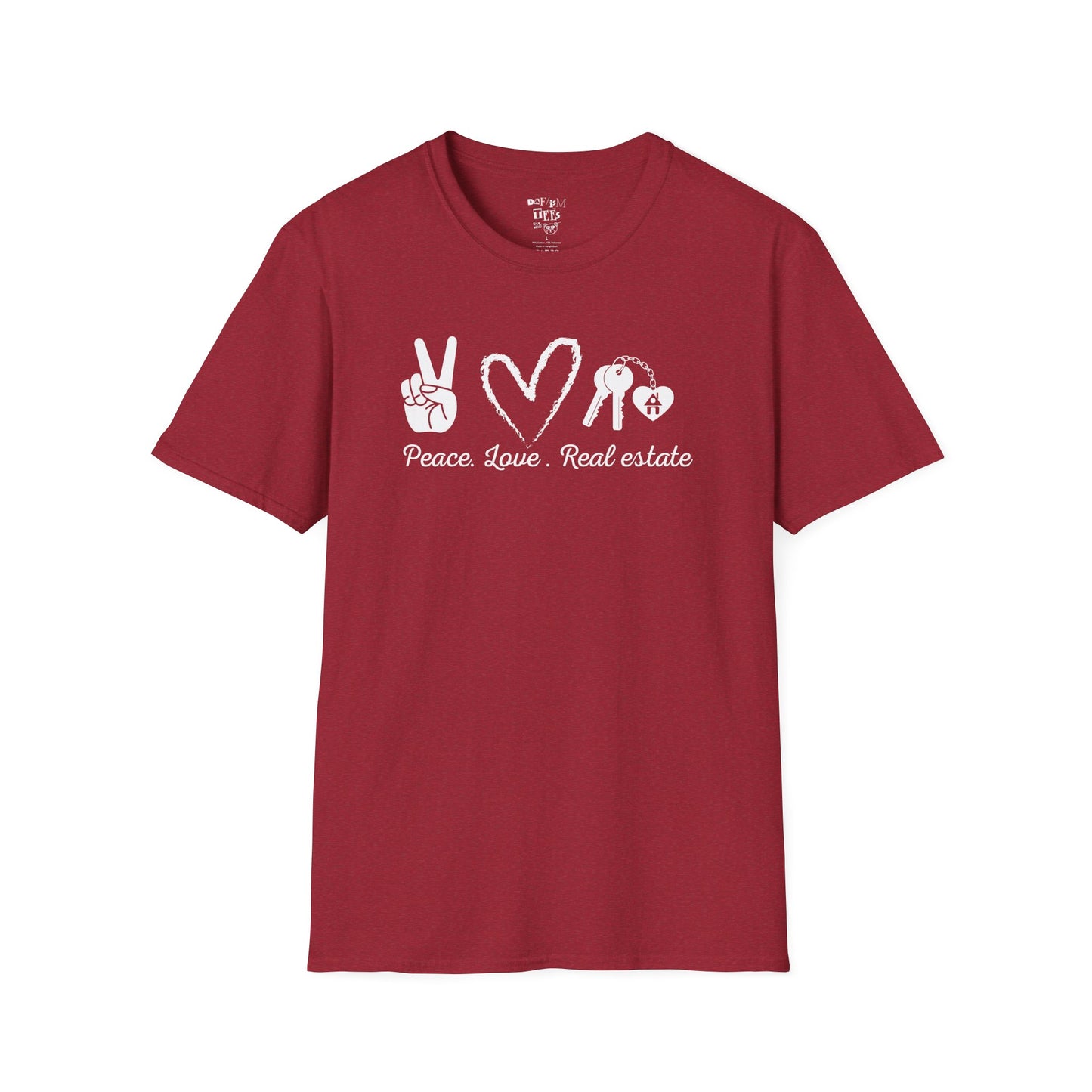 Peace Love Real Estate Unisex T-Shirt