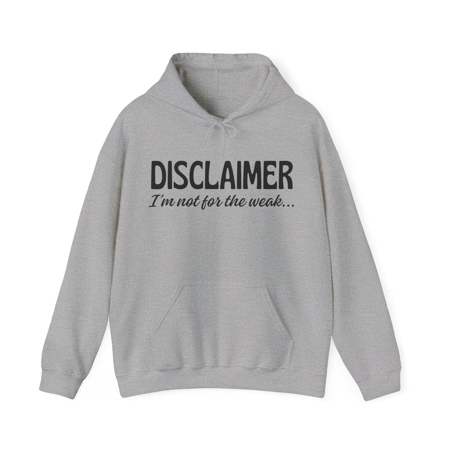 Sarcasm Heavy Blend Hoodie - Disclaimer... Not for the Weak