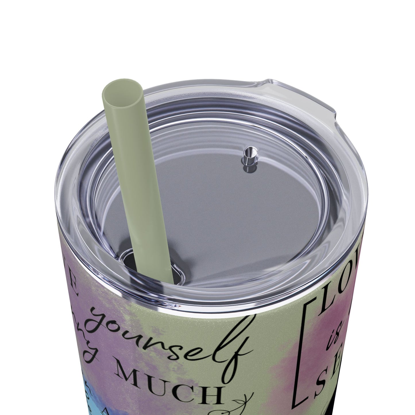 Self-Love Inspirational Skinny Tumbler