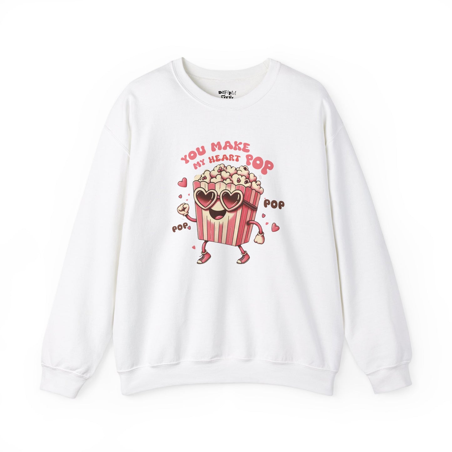 Valentine Heart Popcorn, You make my heart pop, couple movie night