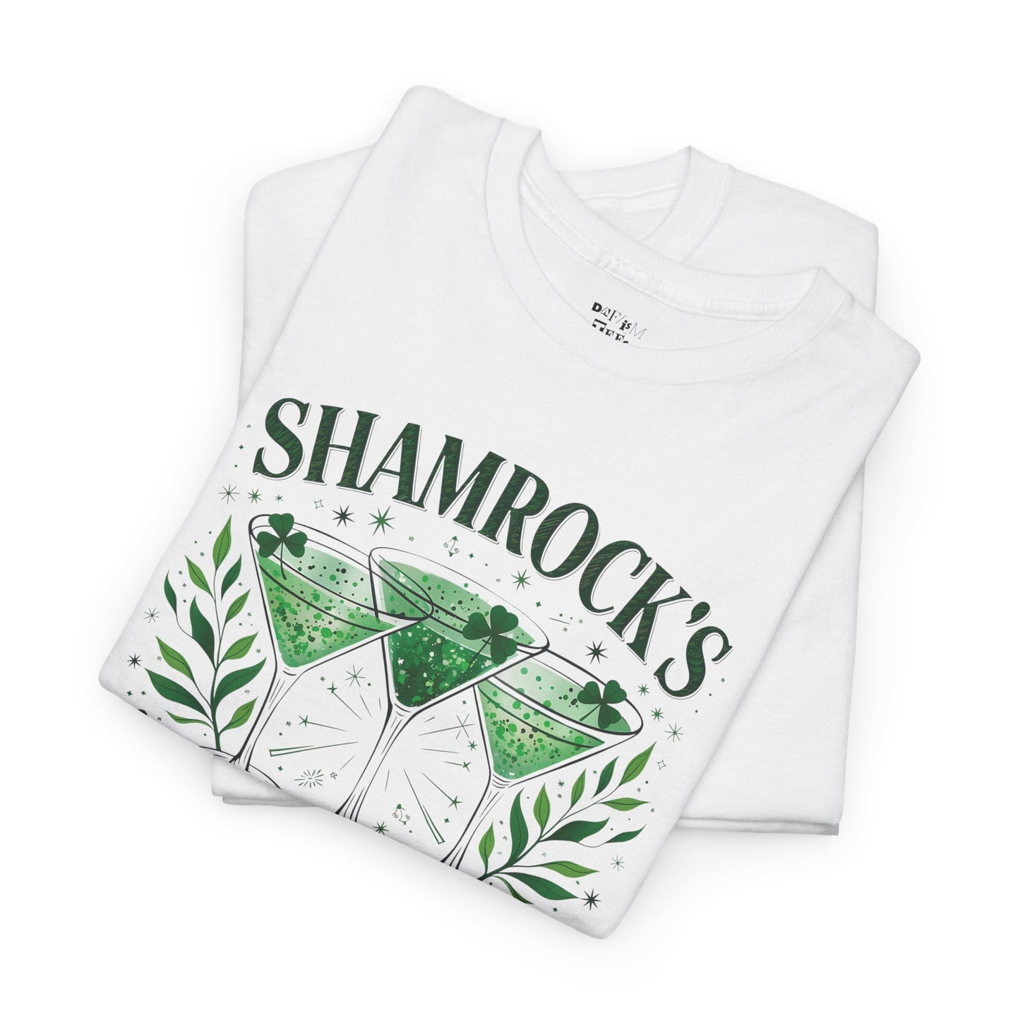 Shamrock's Cocktail Club Unisex Heavy Cotton Tee - Perfect for St. Patrick's Day Celebrations