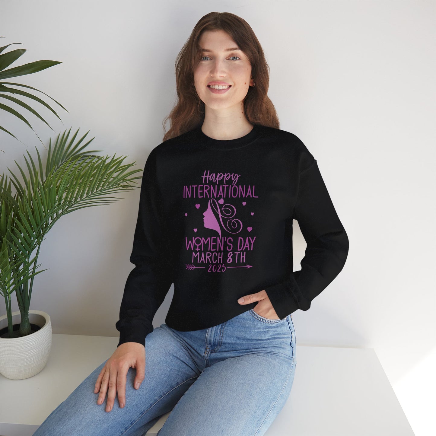 Happy International Women's Day Crewneck Sweatshirt