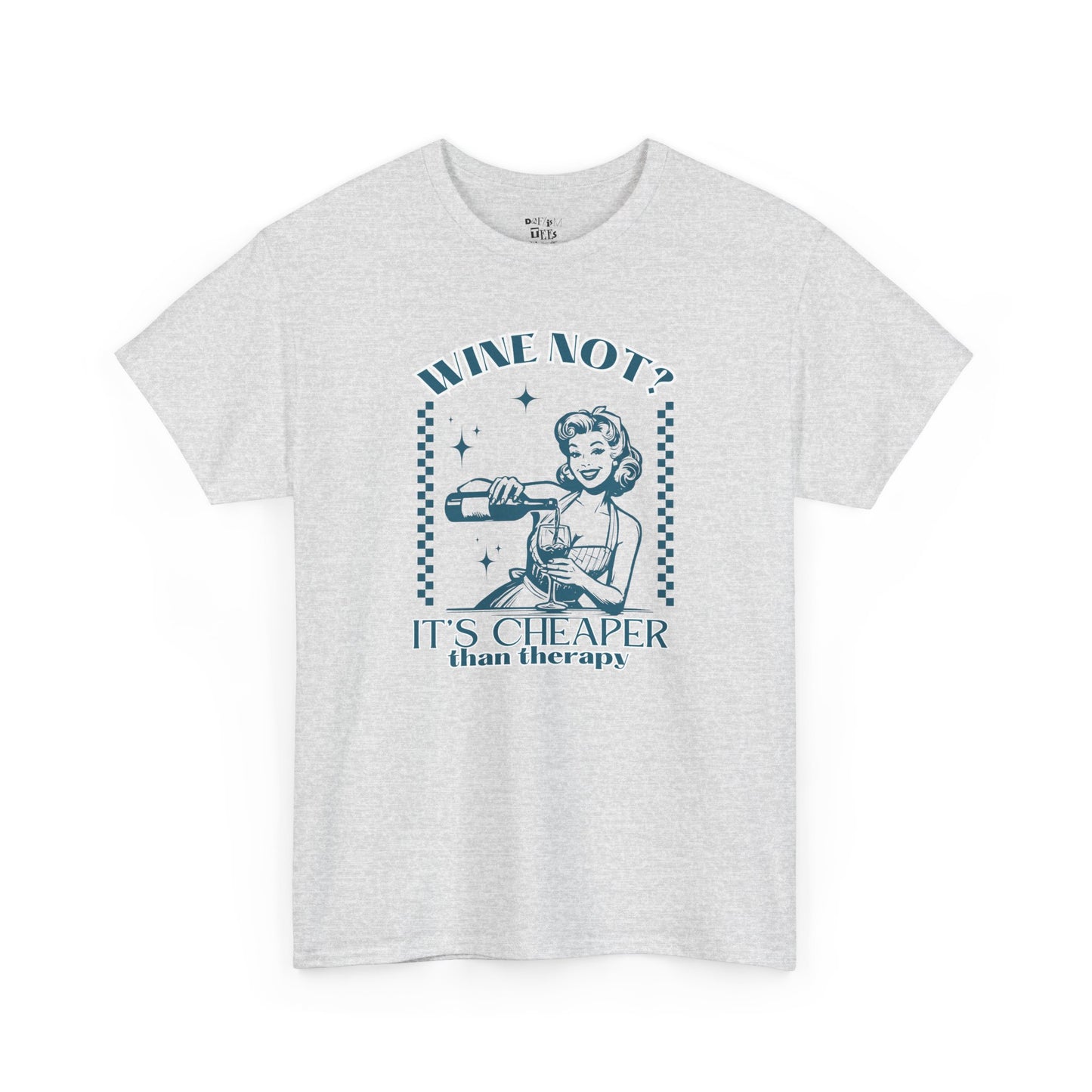 T-Shirt - Wine Not Funny Wine Lover Typography Tee