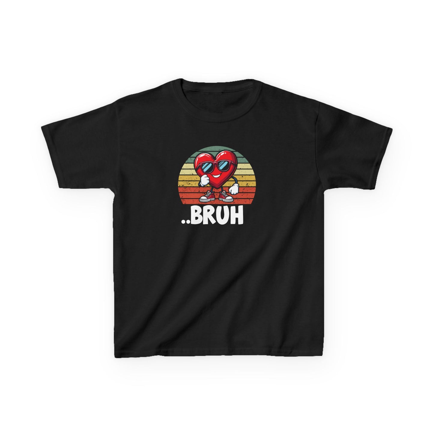 Kids Retro Graphic Tee - Fun 'Bruh' Design for Playful Fashion