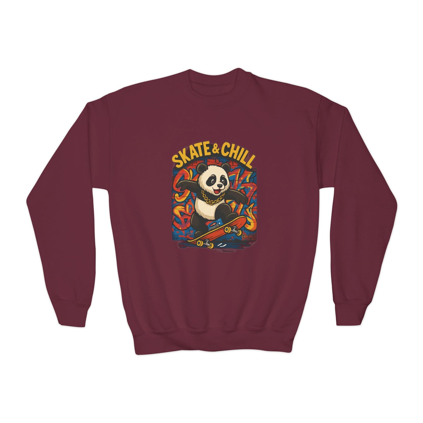 Skate & Chill Youth Crewneck Sweatshirt,