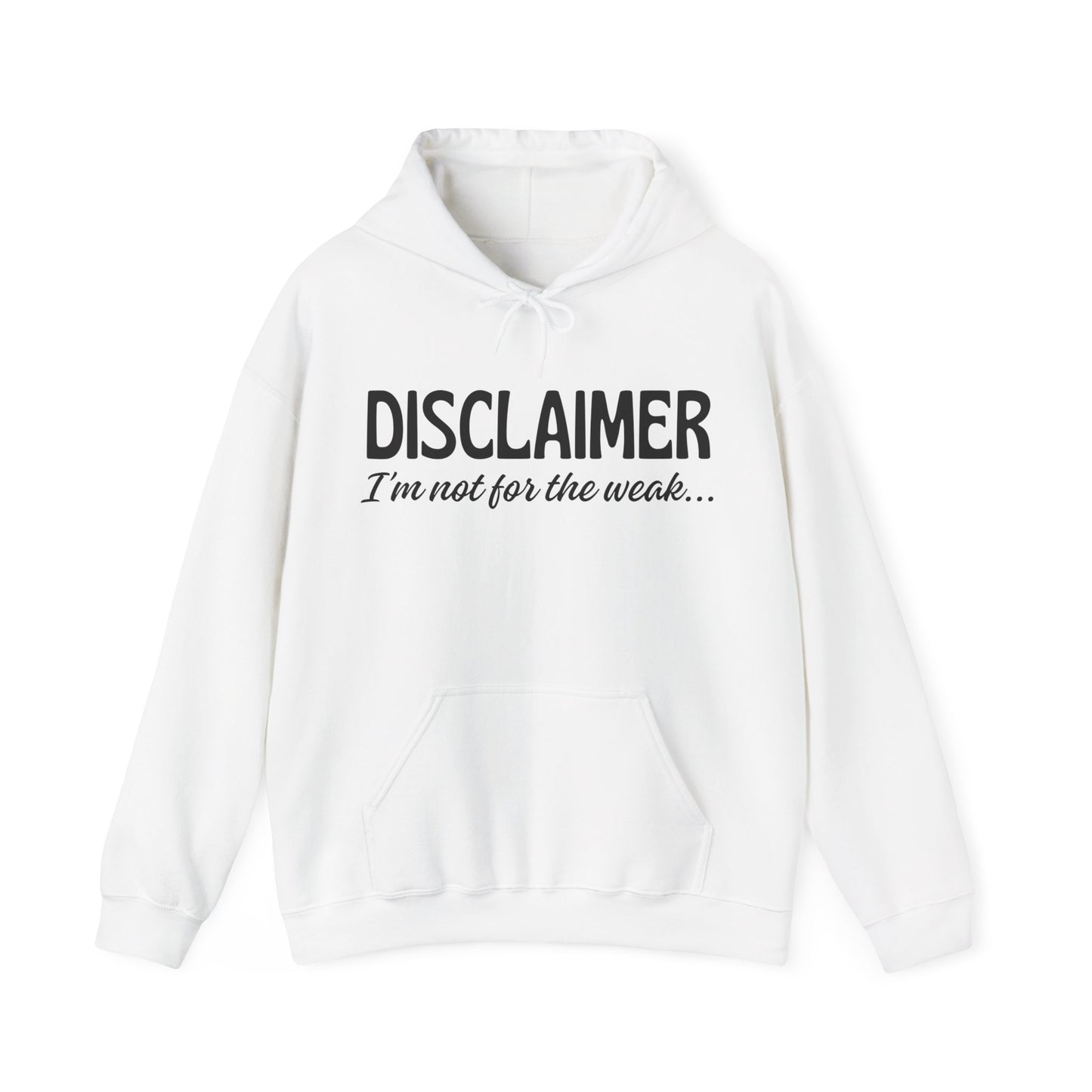 Sarcasm Heavy Blend Hoodie - Disclaimer... Not for the Weak