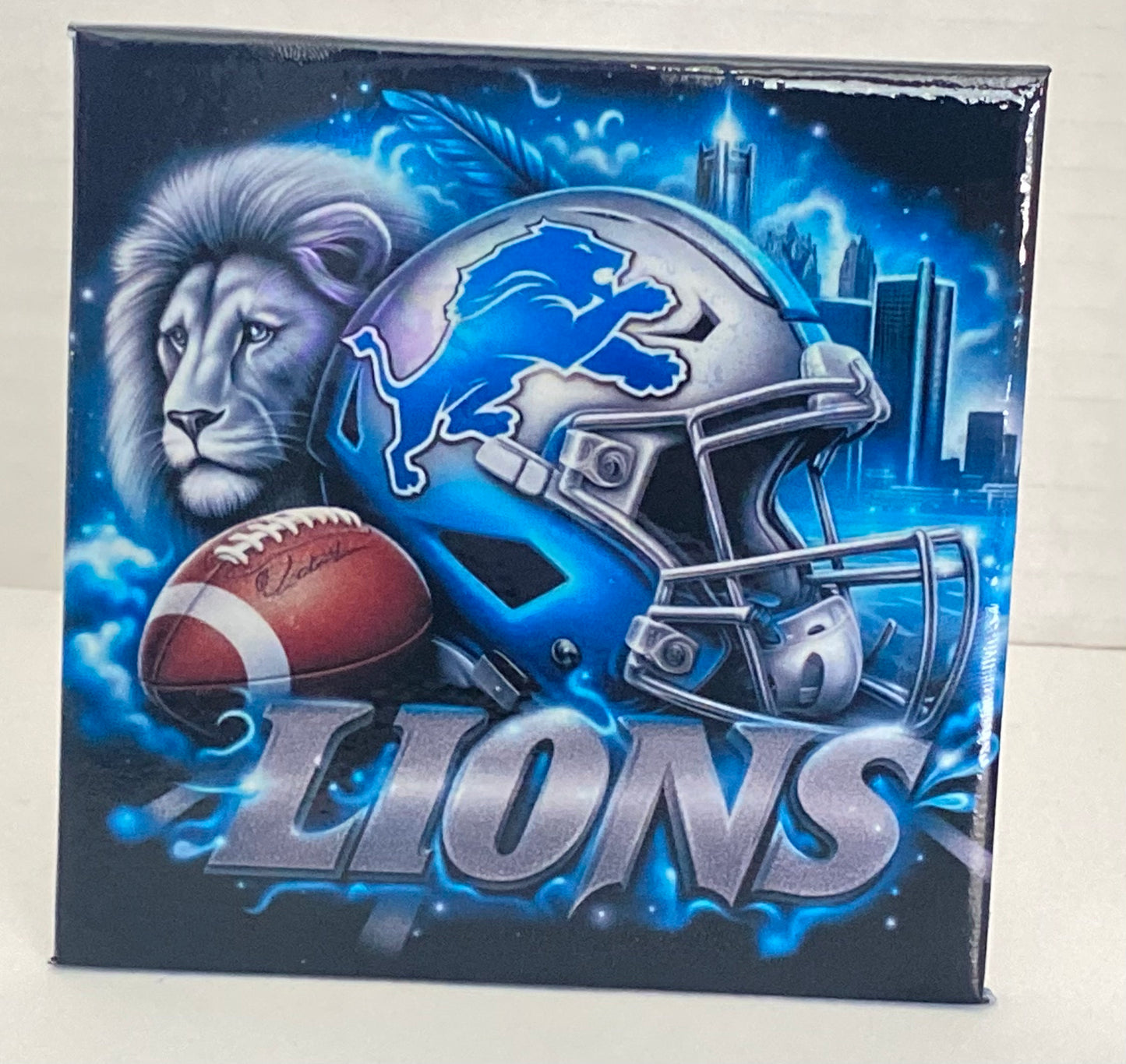 Detroit Lions Customized Coaster Gift Set - 4pc